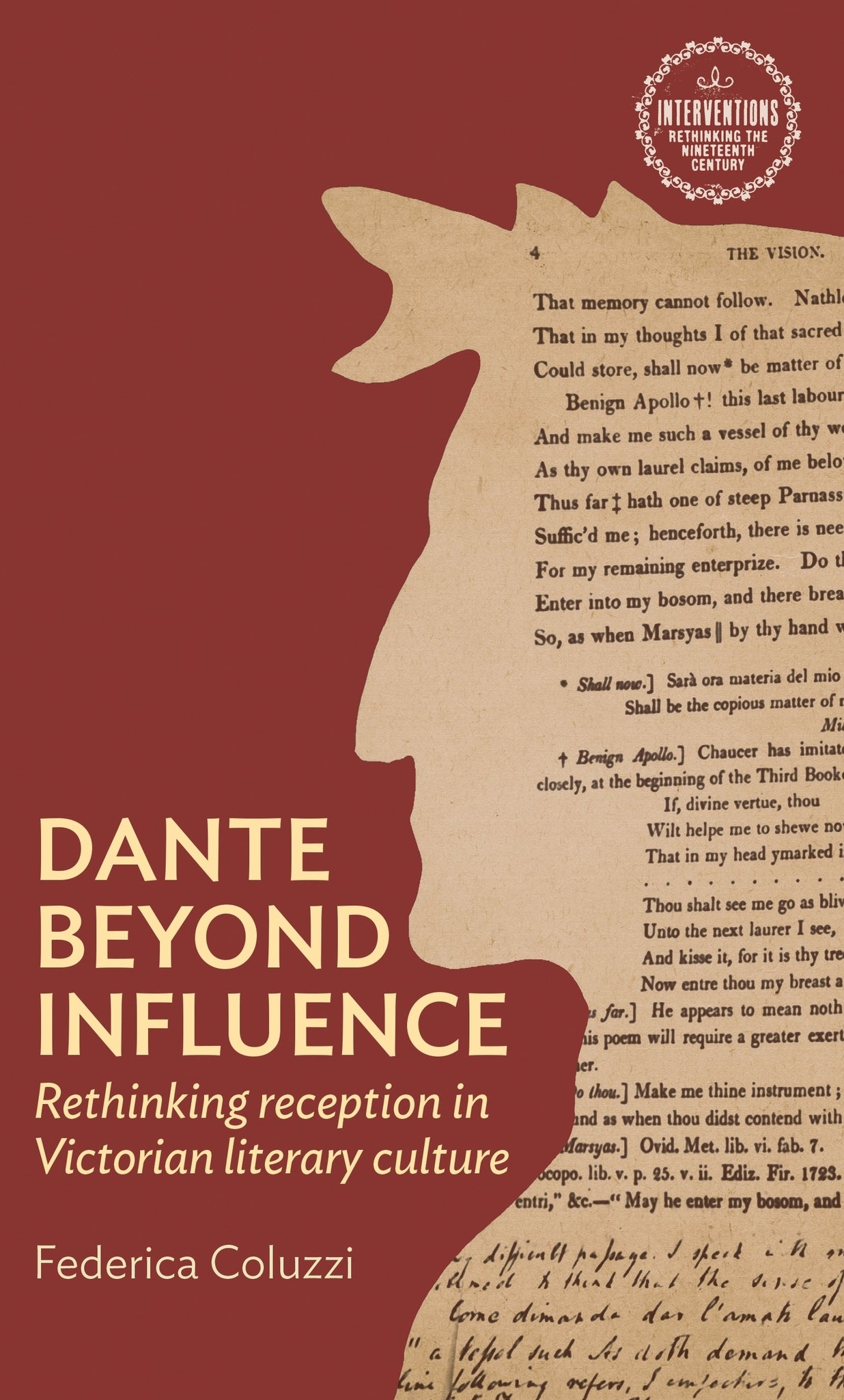 Cover image for Dante beyond influence ISBN 9781526152442