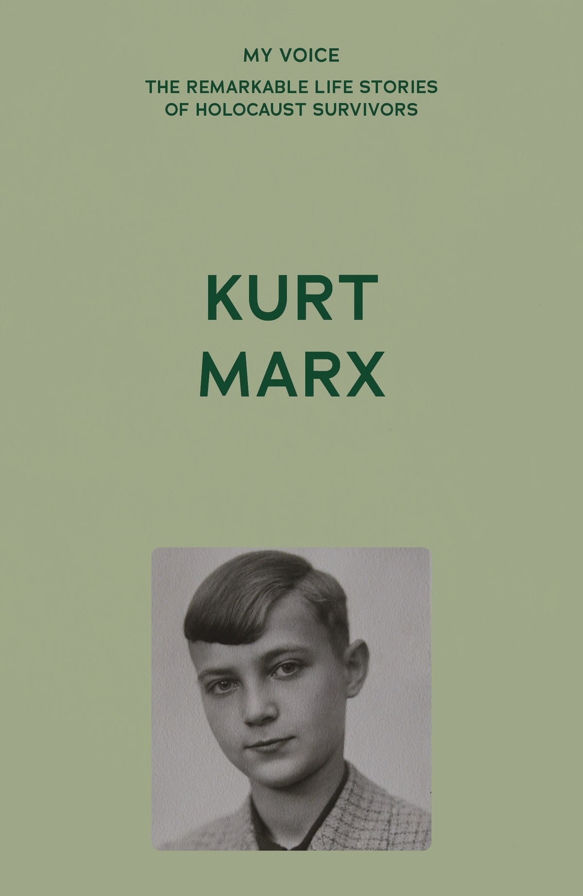 Cover image for My Voice: Kurt Marx ISBN 9781807073169