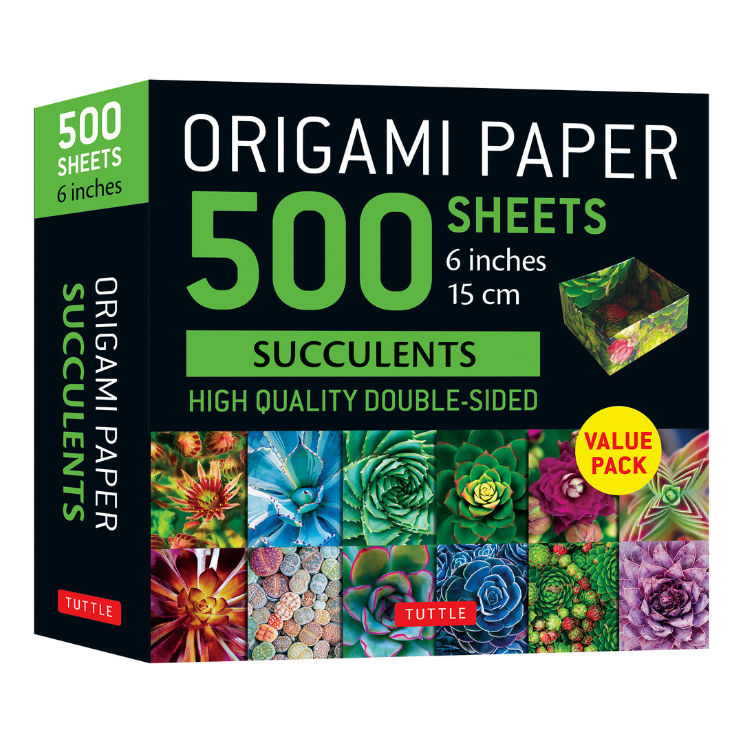 Cover image for Origami Paper 500 sheets Succulents 6" (15 cm) ISBN 9780804858557