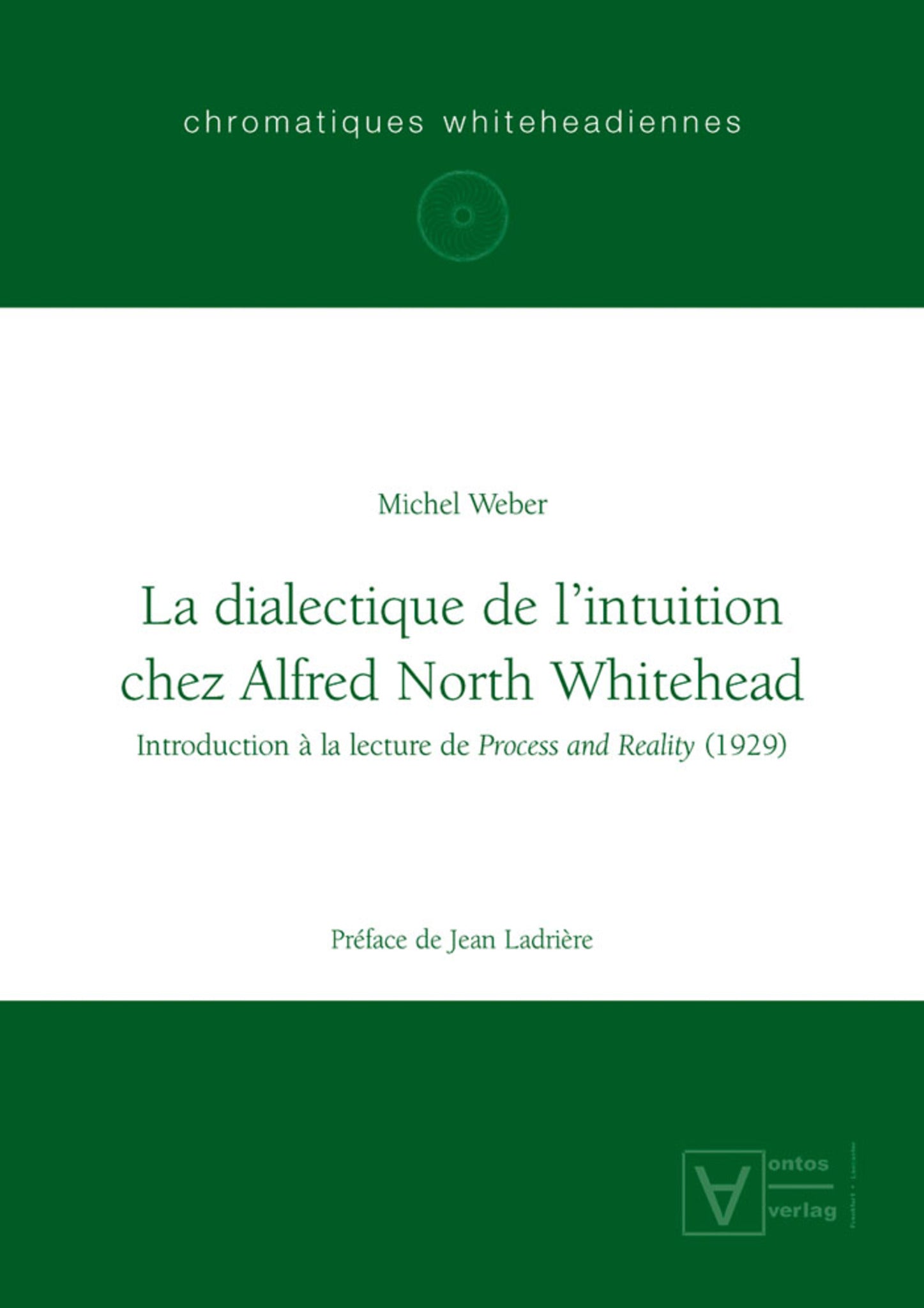 La dialectique de l'intuition chez Alfred North Whitehead