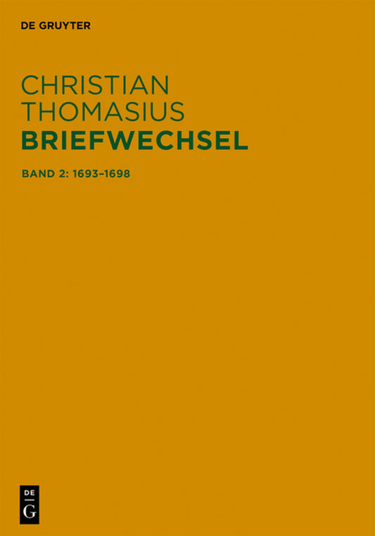 Briefe 1693–1698
