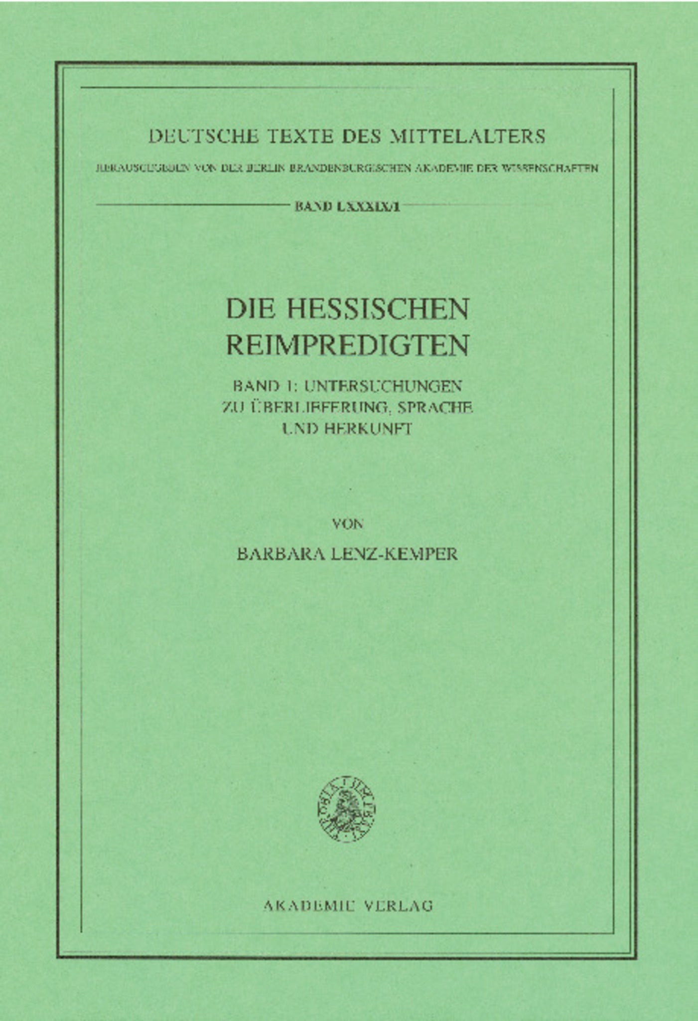 Die Hessischen Reimpredigten
