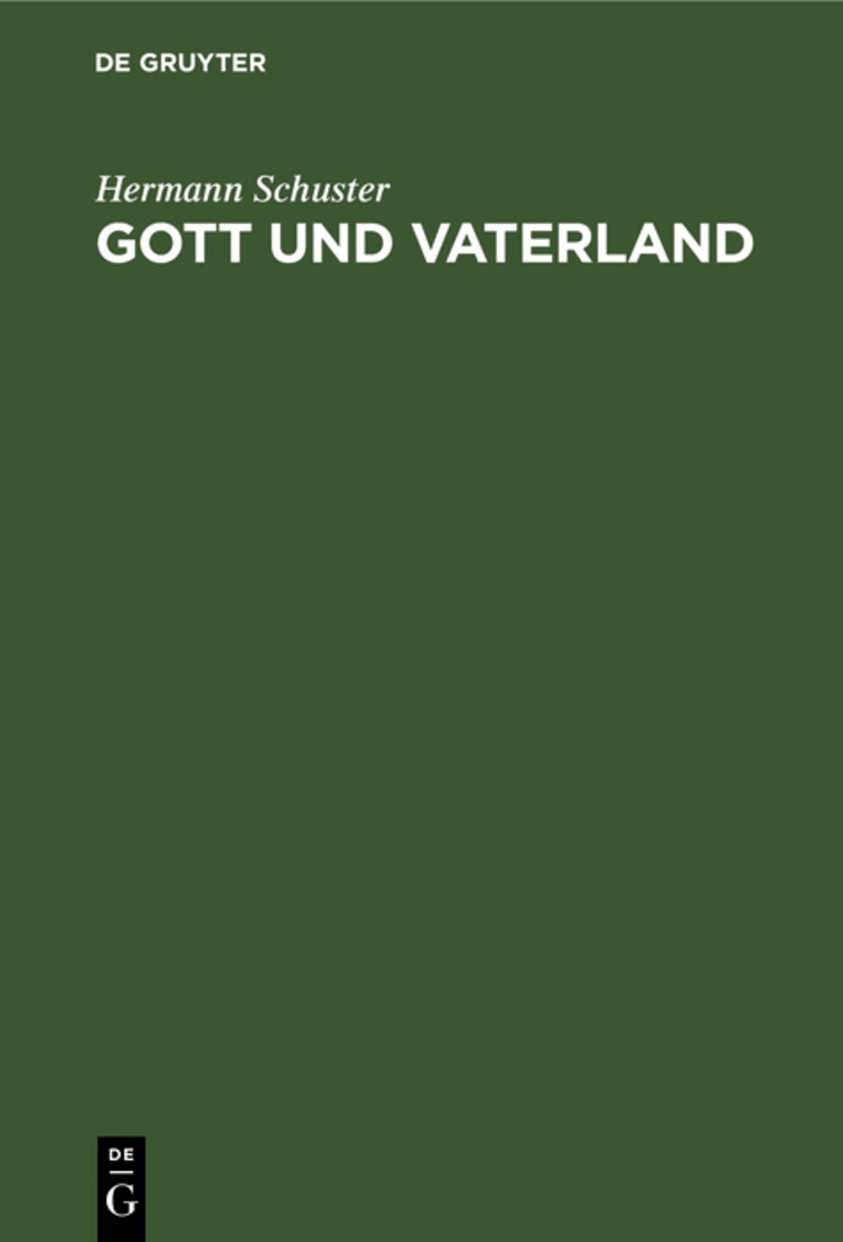 Gott und Vaterland