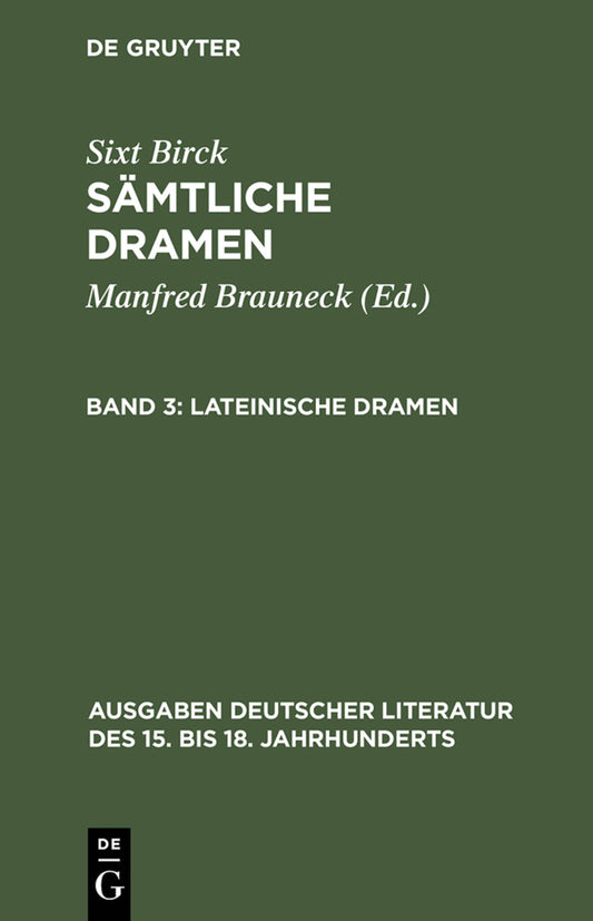 Lateinische Dramen
