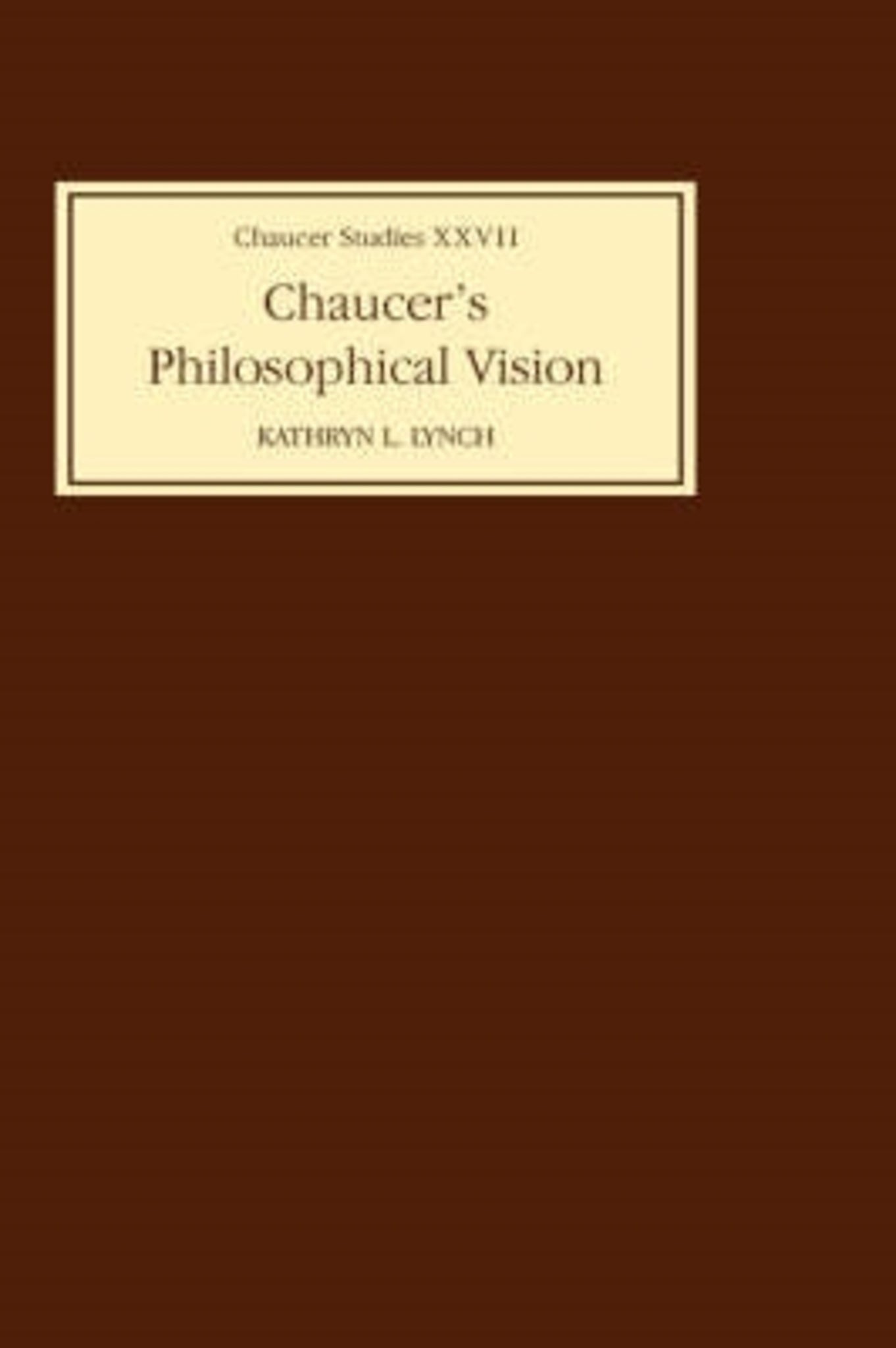 Chaucer's Philosophical Visions