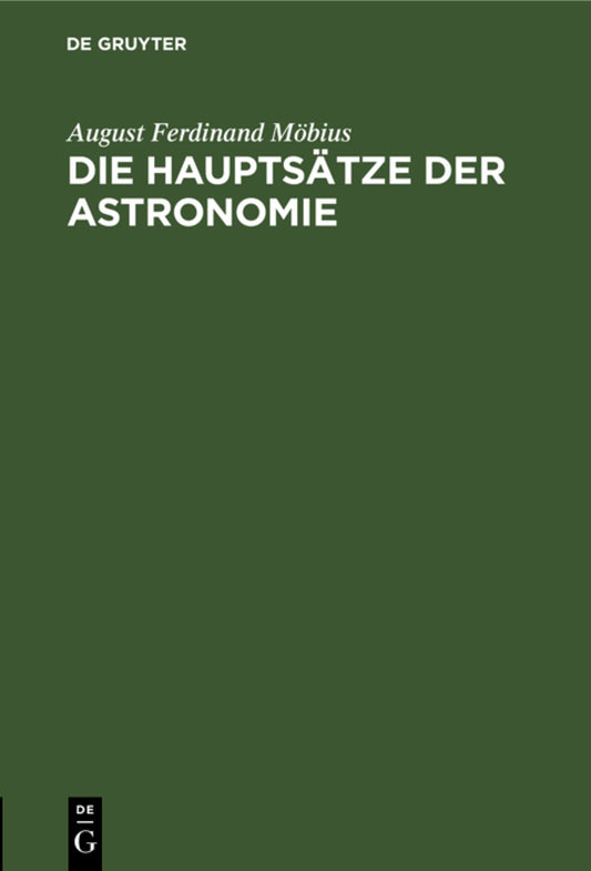 Die Hauptsätze der Astronomie