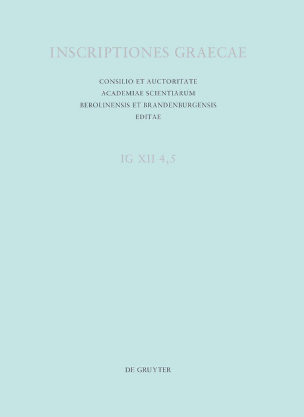 Inscriptiones Calymnae et insularum Calymniarum
