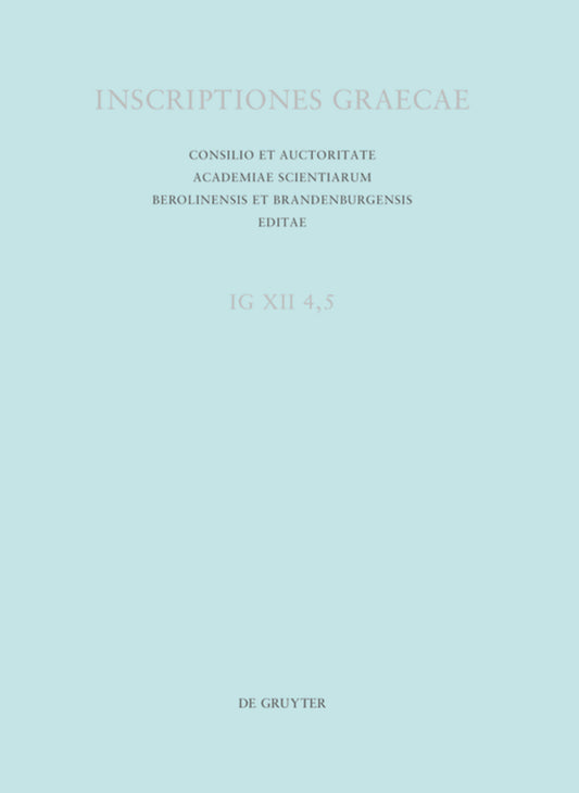 Inscriptiones Calymnae et insularum Calymniarum