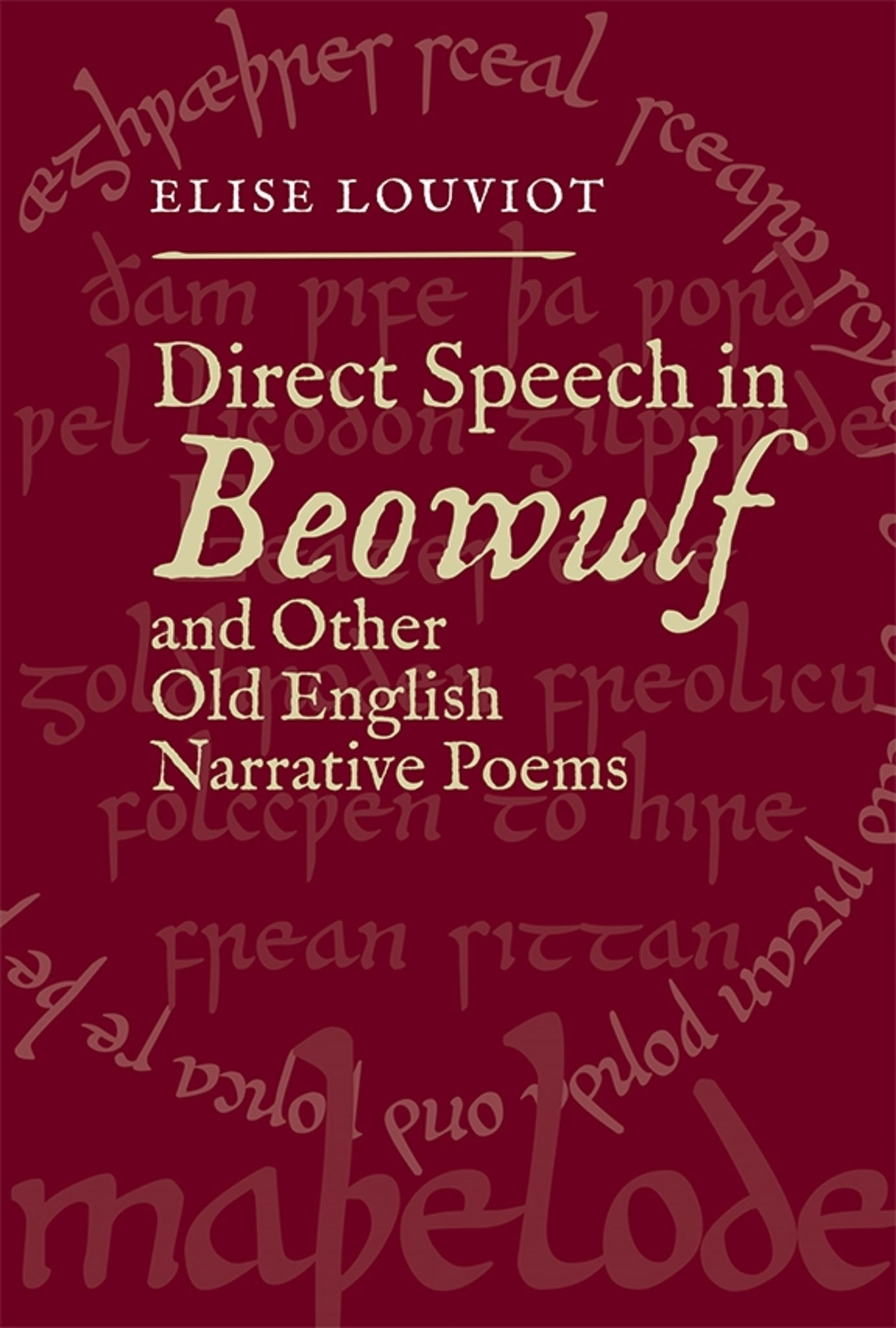Cover image for Direct Speech in Beowulf and Other Old English Narrative Poems ISBN 9781843844341