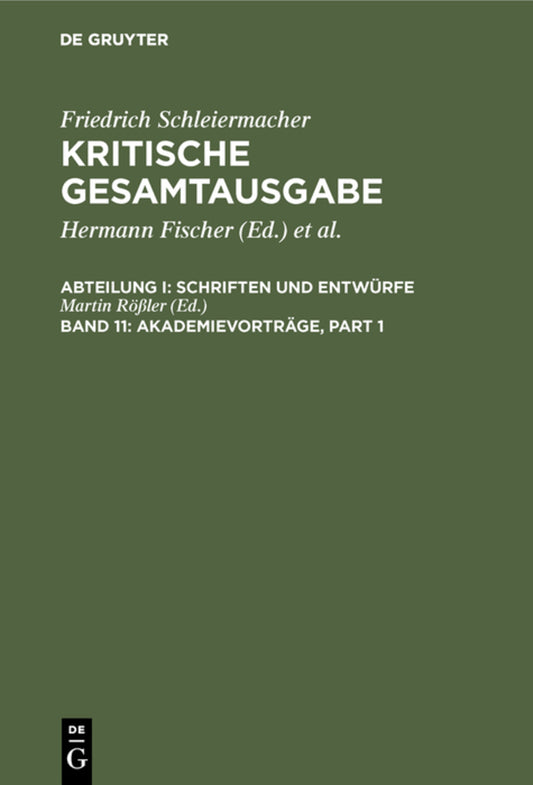 Akademievorträge