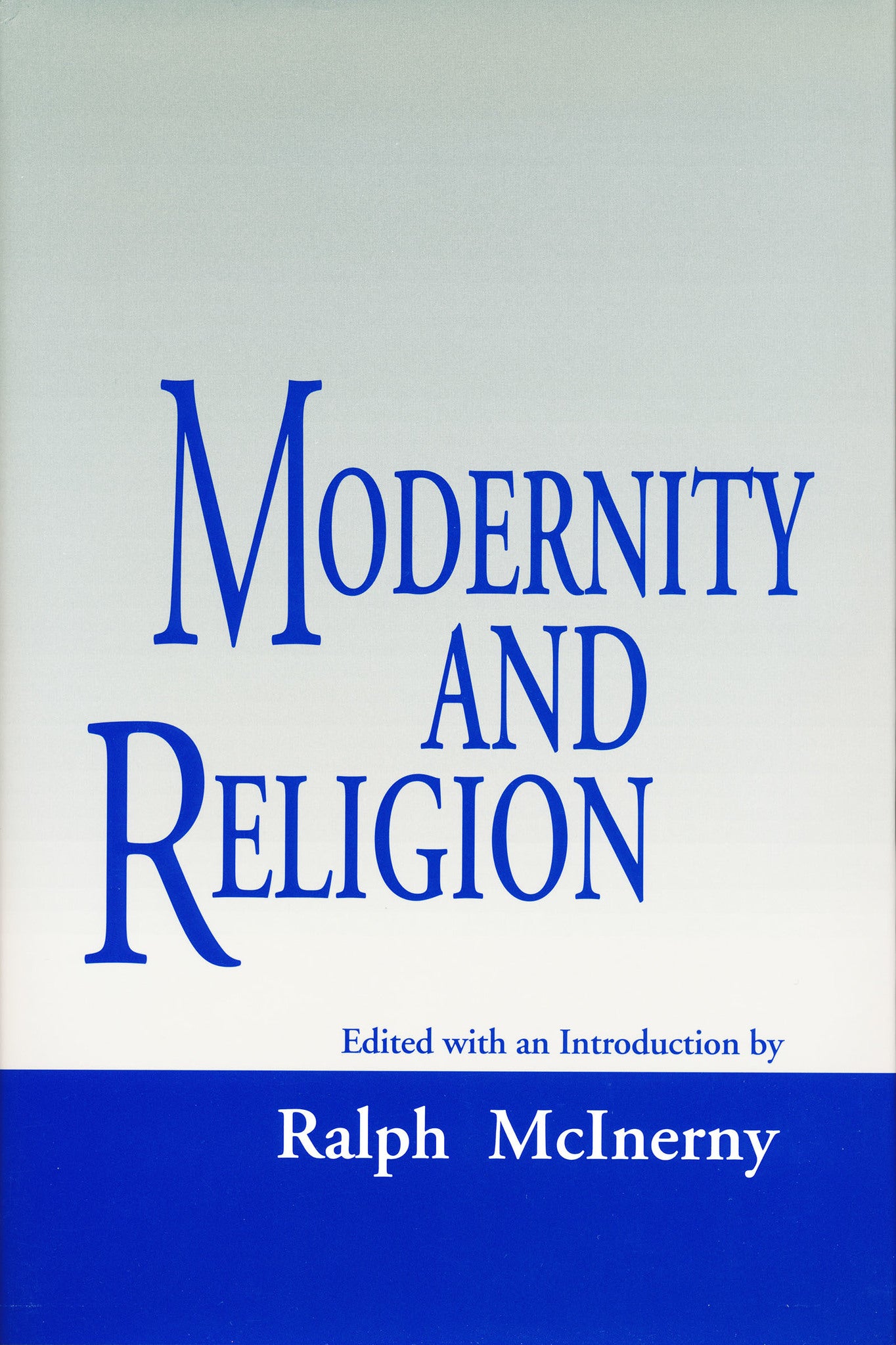 Cover image for Modernity And Religion ISBN 9780268086527