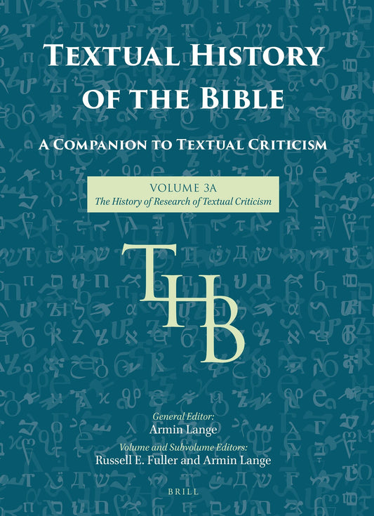 Textual History of the Bible Vol. 3A