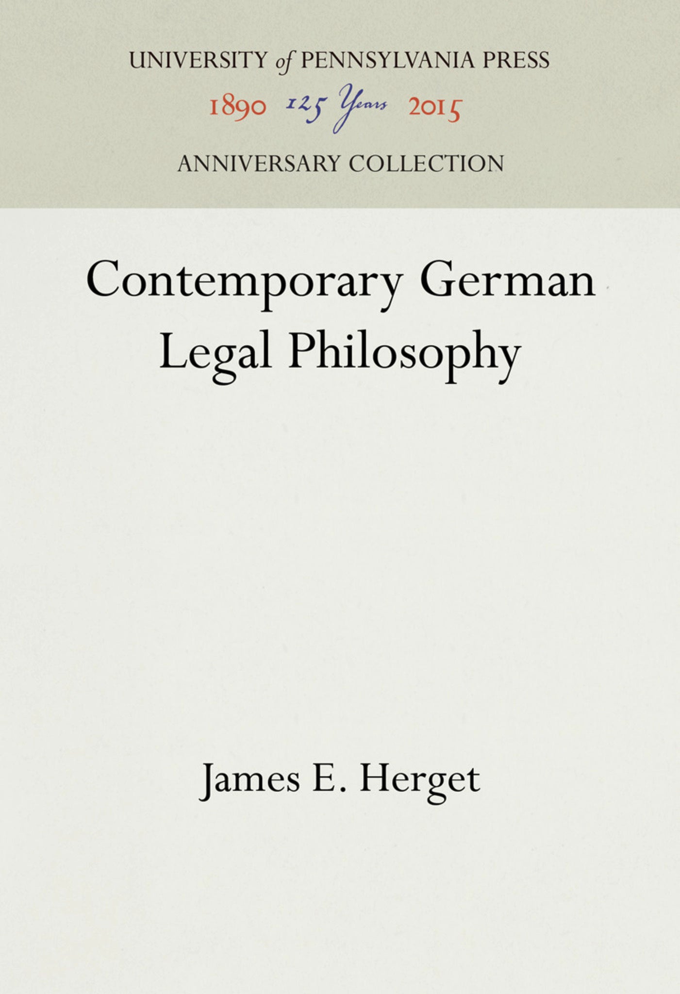 Contemporary German Legal Philosophy