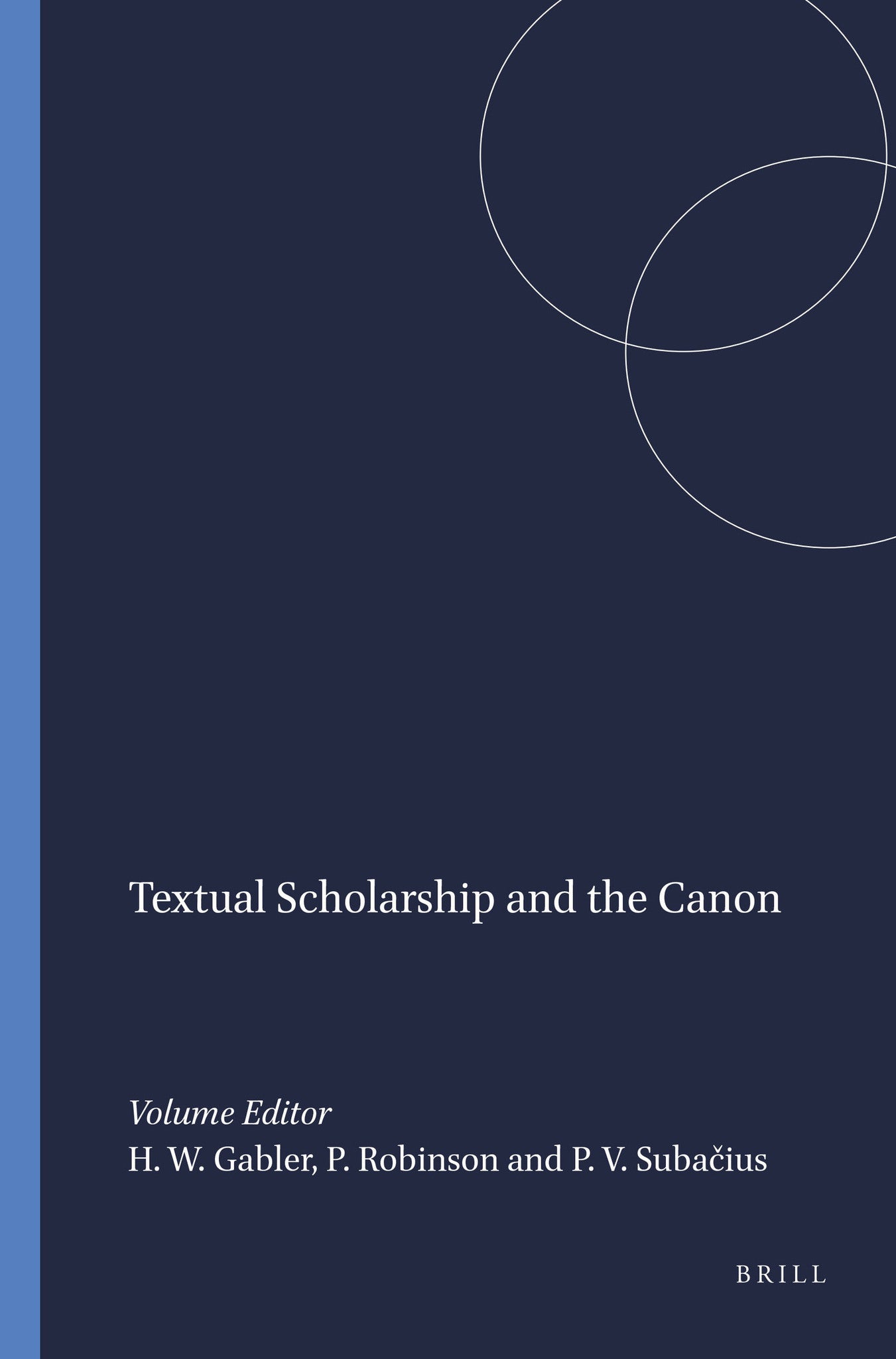 Cover image for Textual Scholarship and the Canon ISBN 9789042032354
