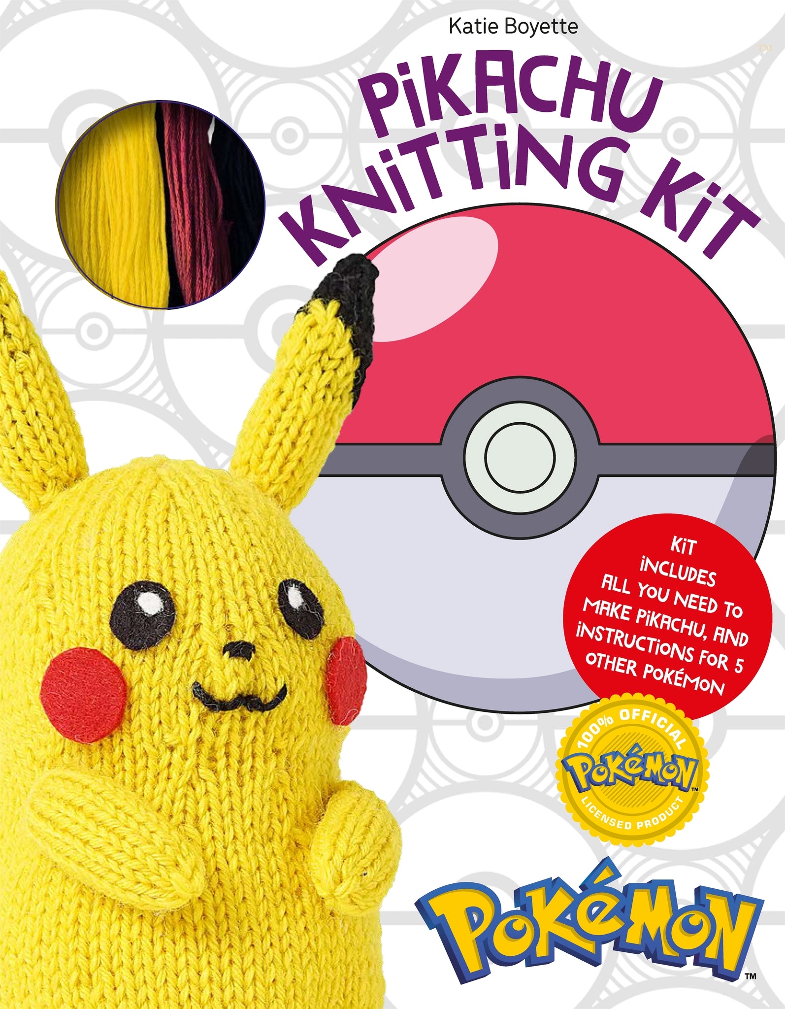 Cover image for Pokémon Knitting Pikachu Kit ISBN 9781446314579