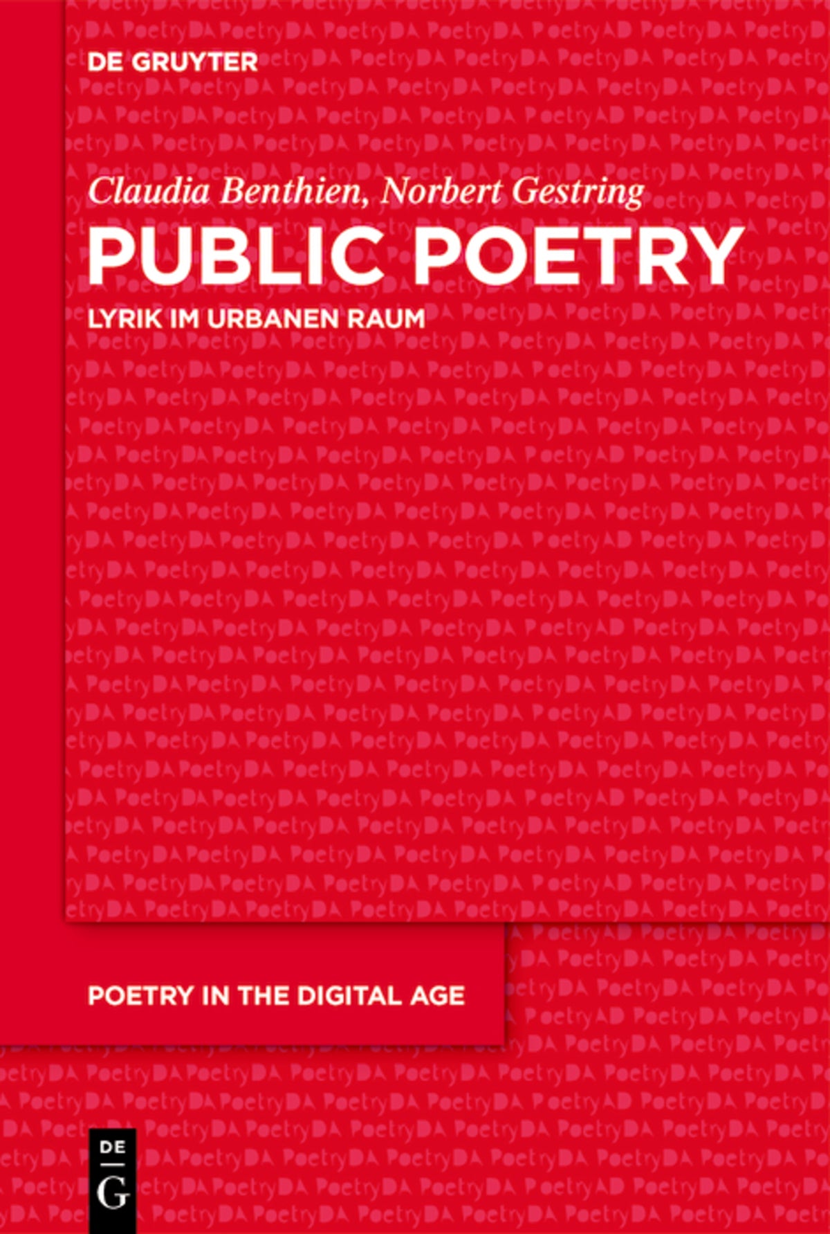 Cover image for Public Poetry ISBN 9783112214145