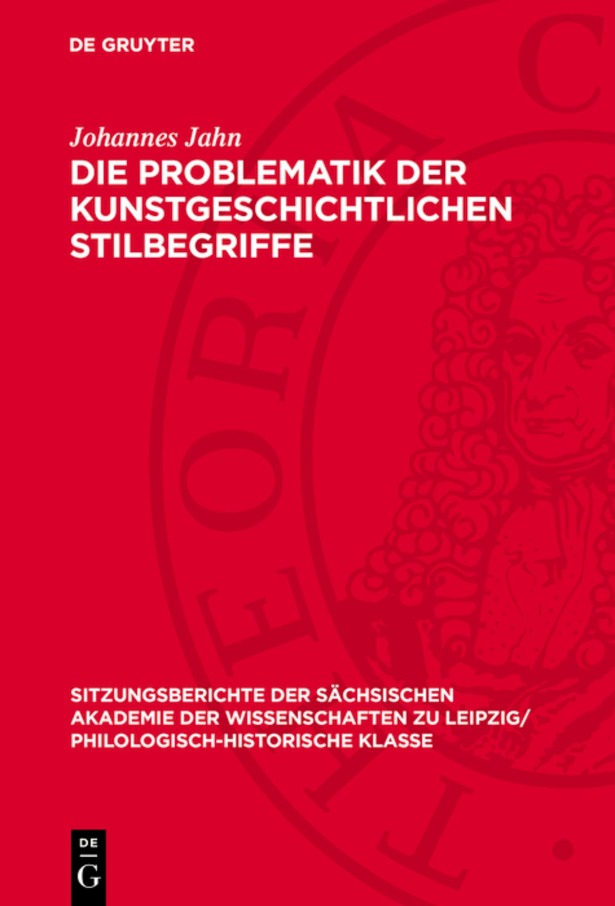 Cover image for Die Problematik der kunstgeschichtlichen Stilbegriffe ISBN 9783112726105