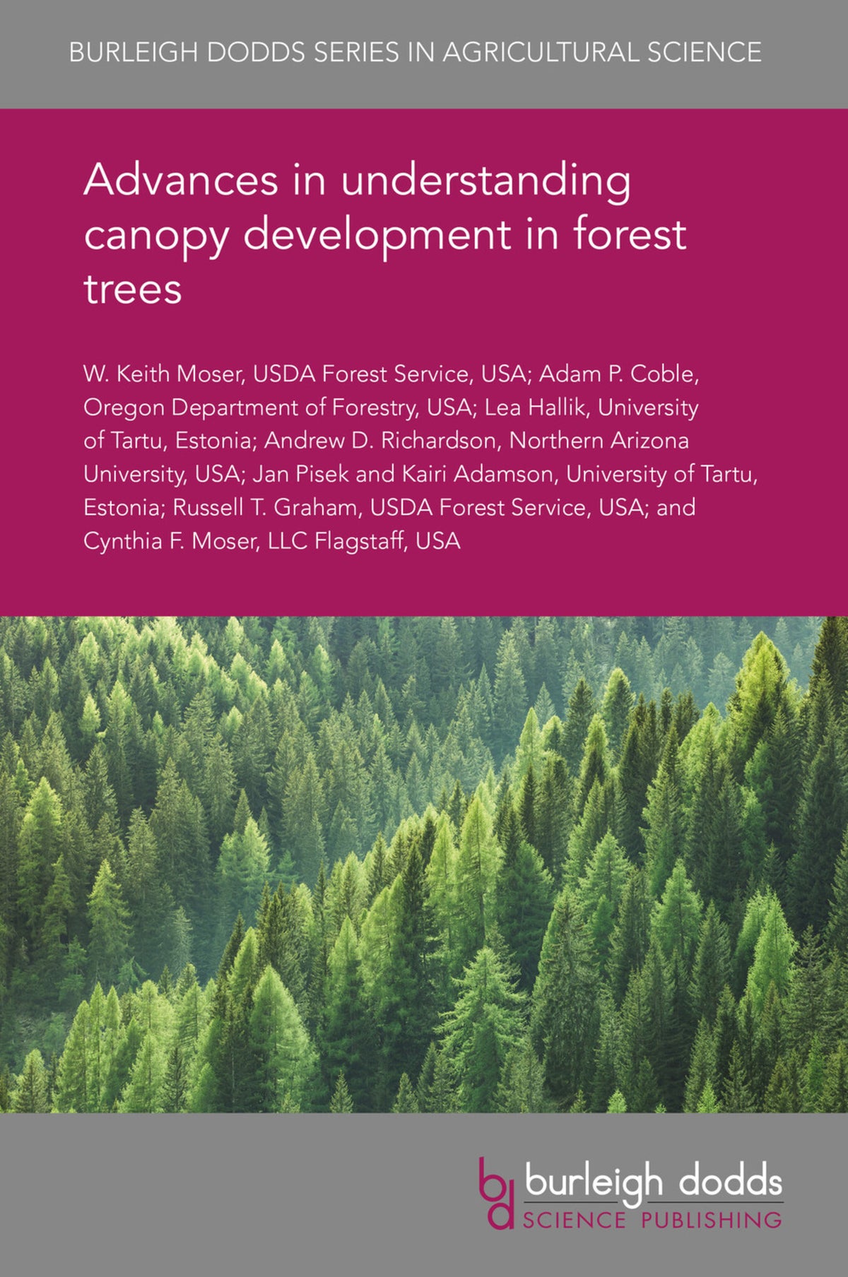 Cover image for Advances in understanding canopy development in forest trees ISBN 9781786764935