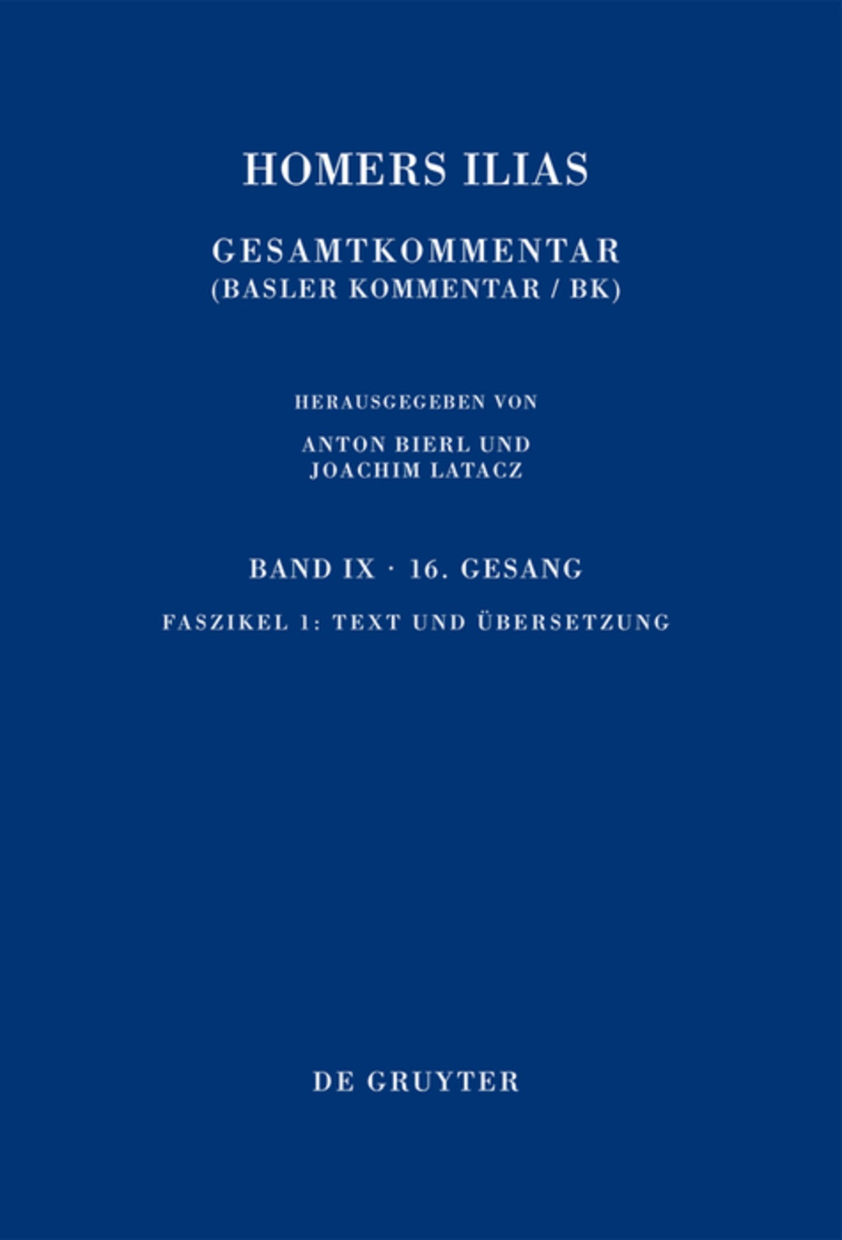 Cover image for Text und Übersetzung ISBN 9783110206128