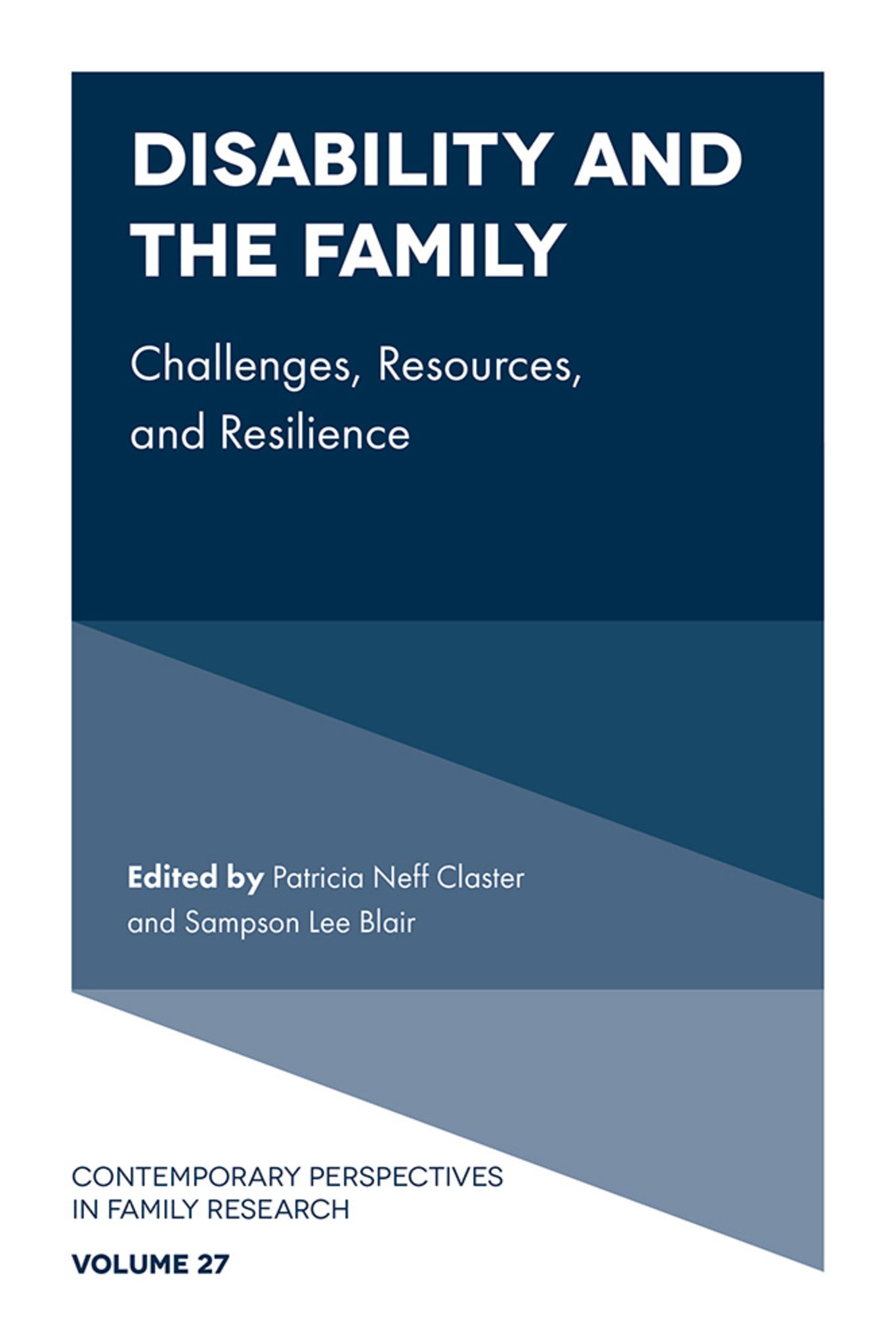 Cover image for Disability and the Family ISBN 9781837975921
