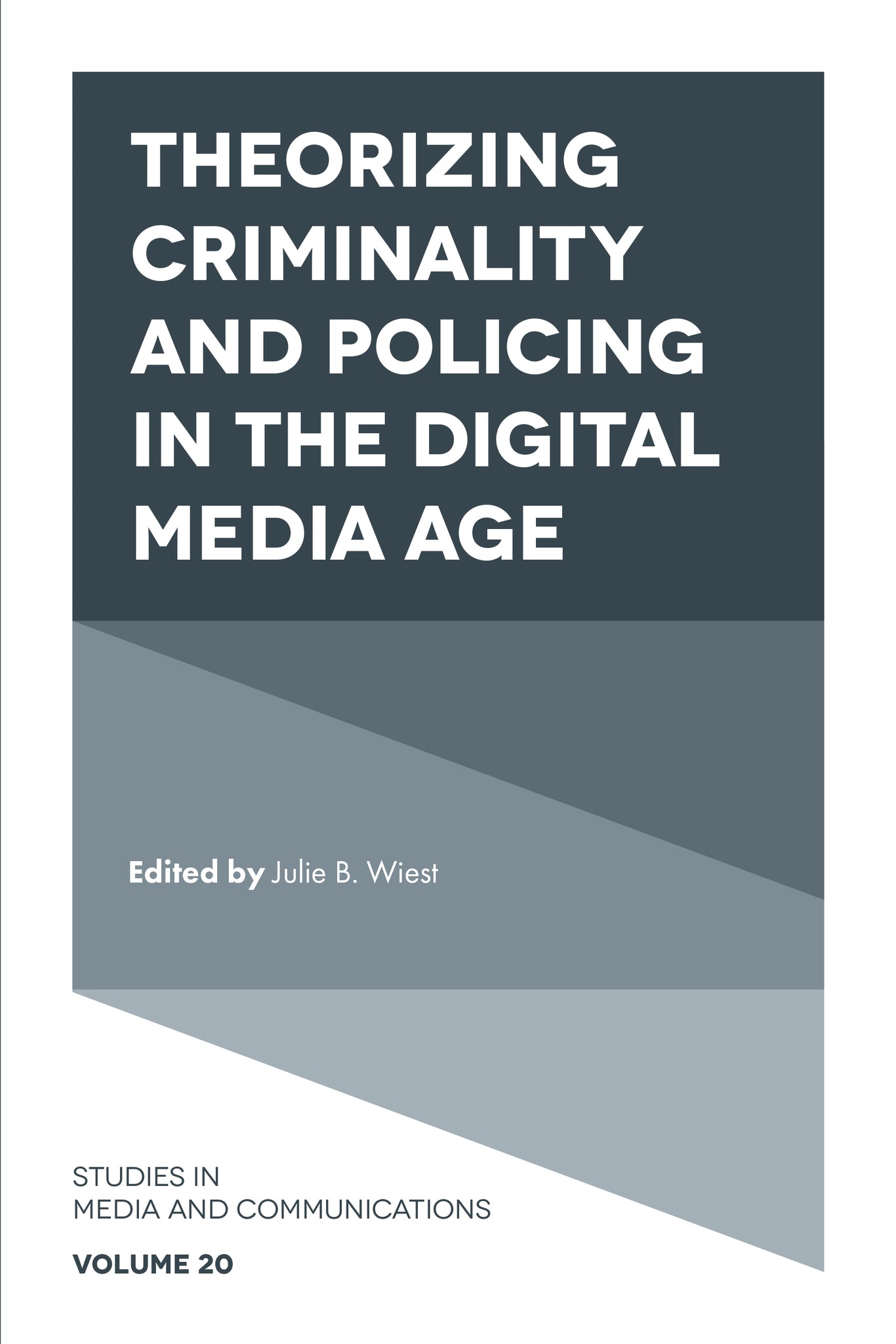 Cover image for Theorizing Criminality and Policing in the Digital Media Age ISBN 9781839091124