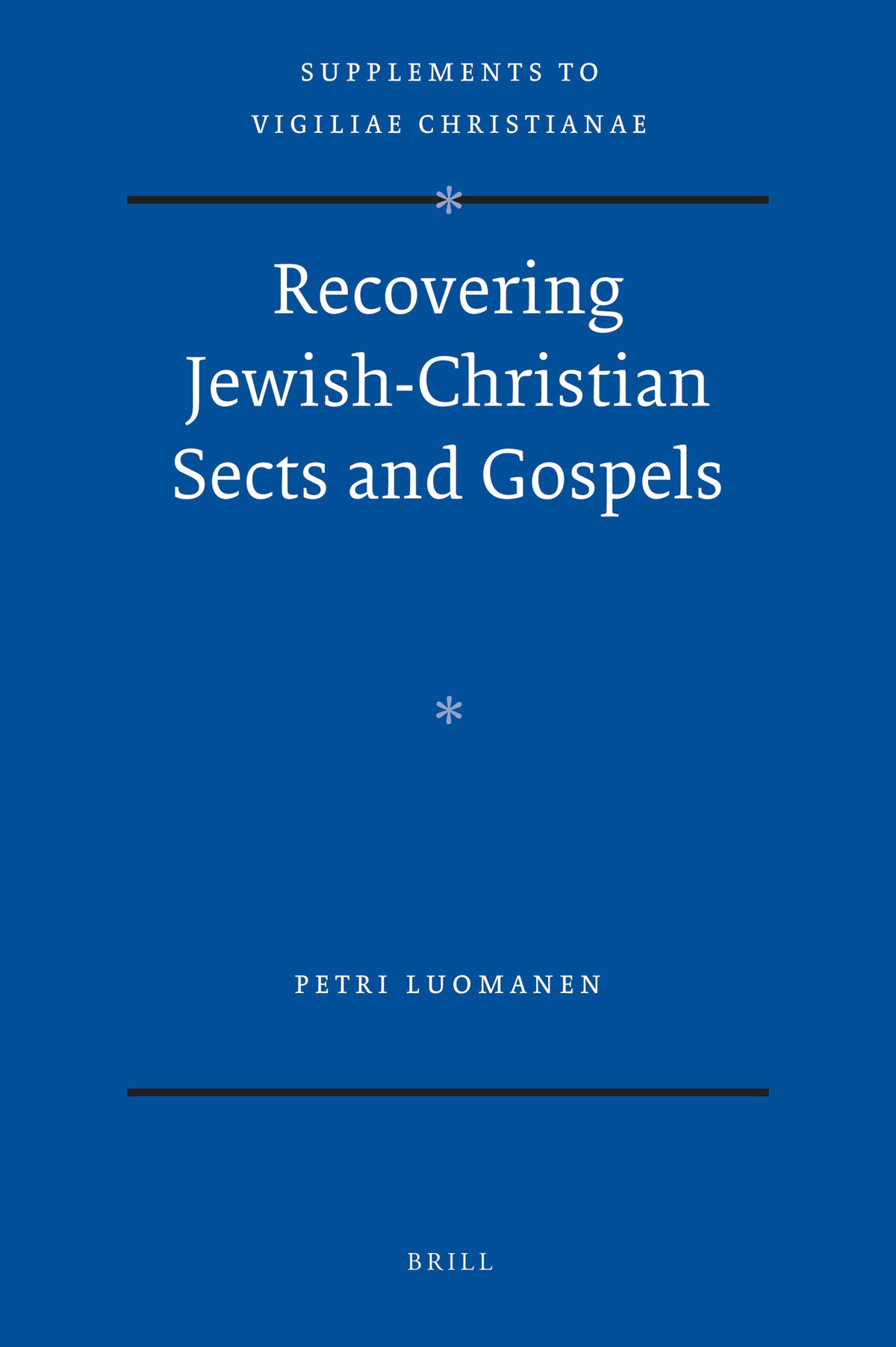Cover image for Recovering Jewish-Christian Sects and Gospels ISBN 9789004209718