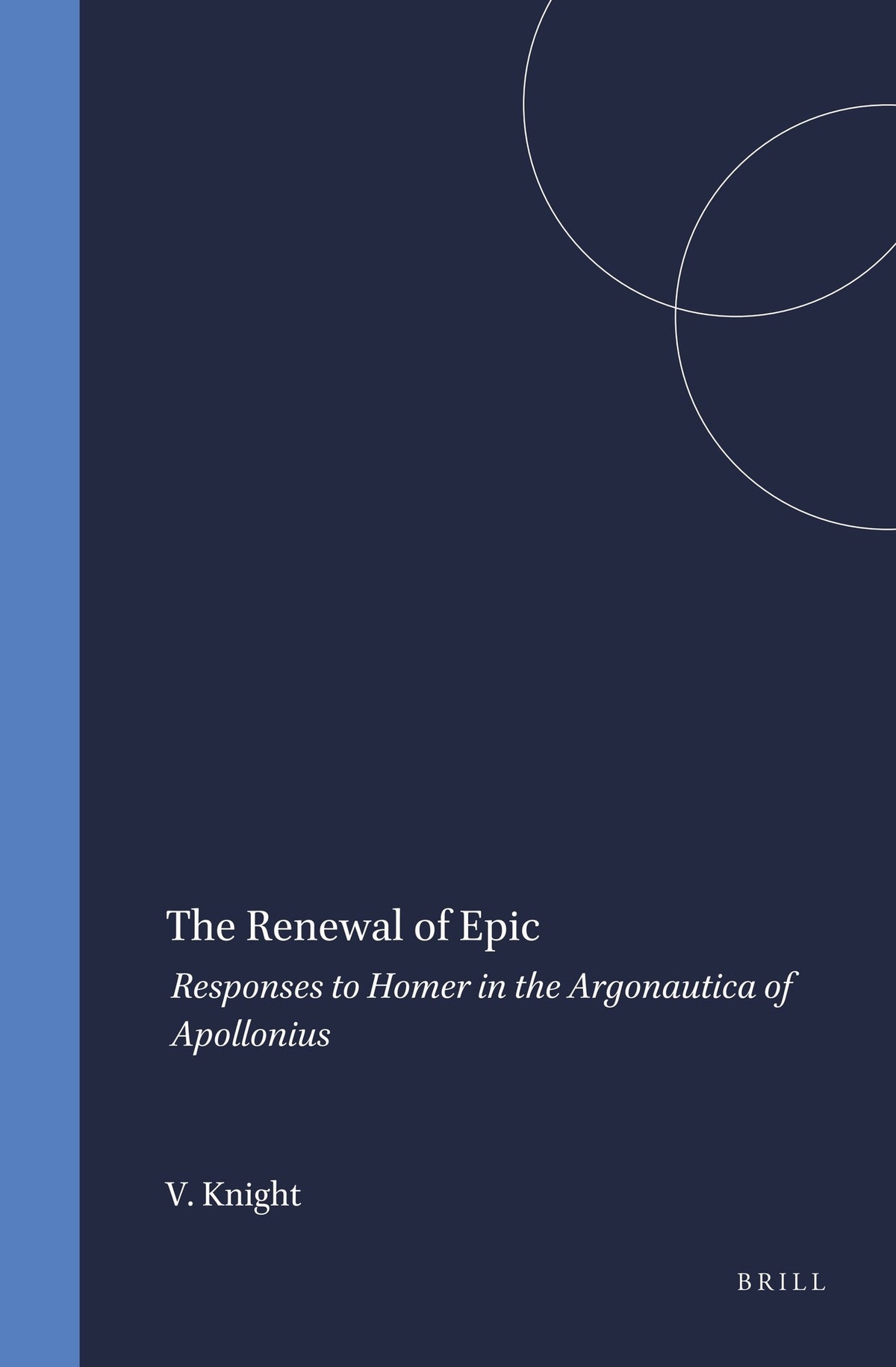 Cover image for The Renewal of Epic ISBN 9789004103863