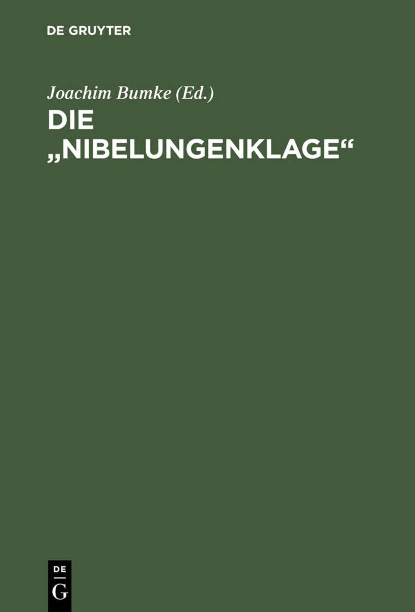 Die „Nibelungenklage“