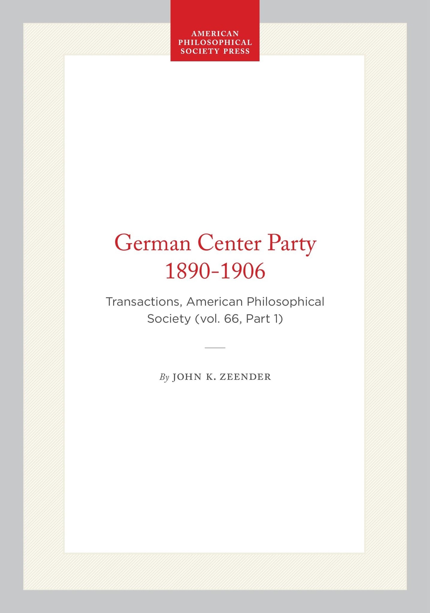 German Center Party 1890-1906