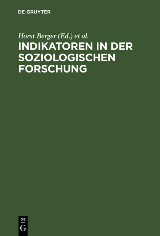 Indikatoren in der soziologischen Forschung