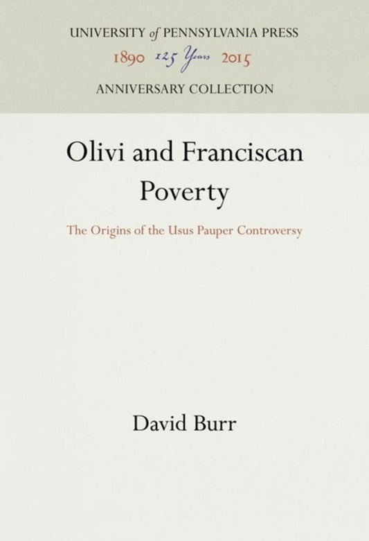 Olivi and Franciscan Poverty
