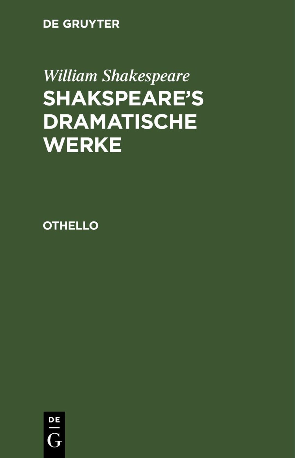 Cover image for Othello ISBN 9783112690291