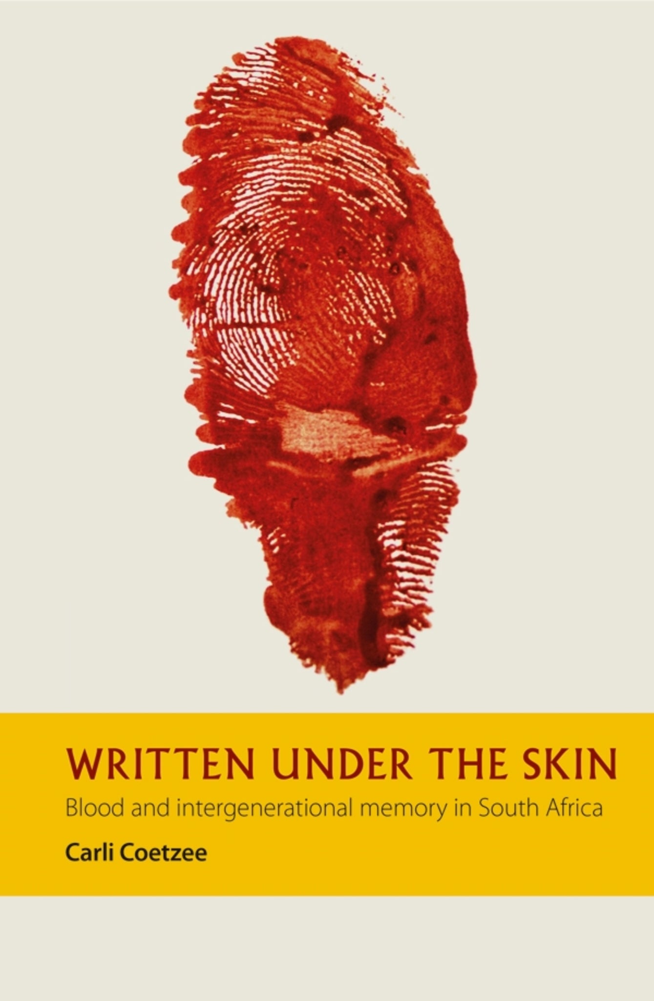 Cover image for Written under the Skin ISBN 9781847012210
