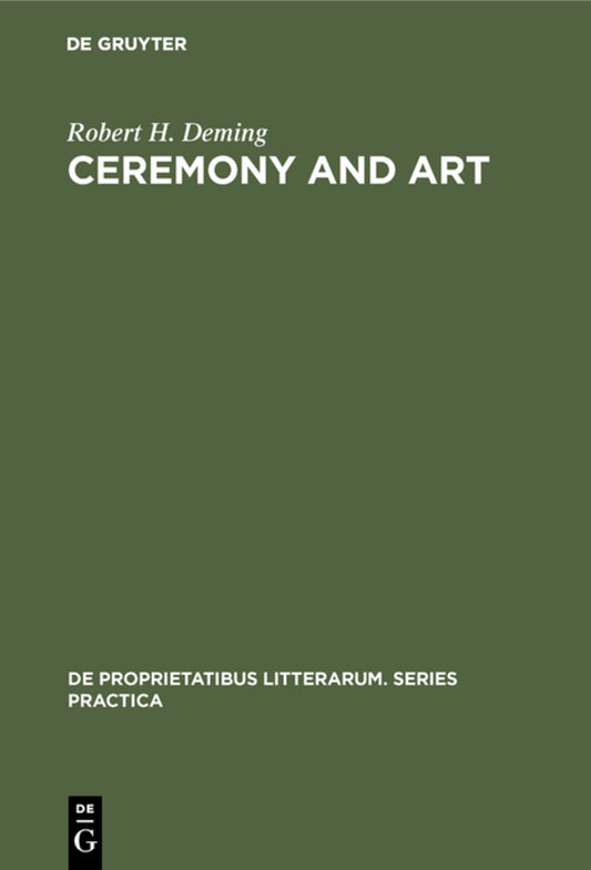 Ceremony and Art