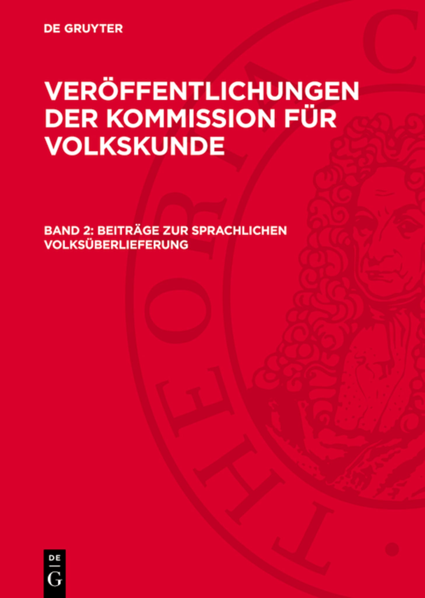 Beiträge zur sprachlichen Volksüberlieferung