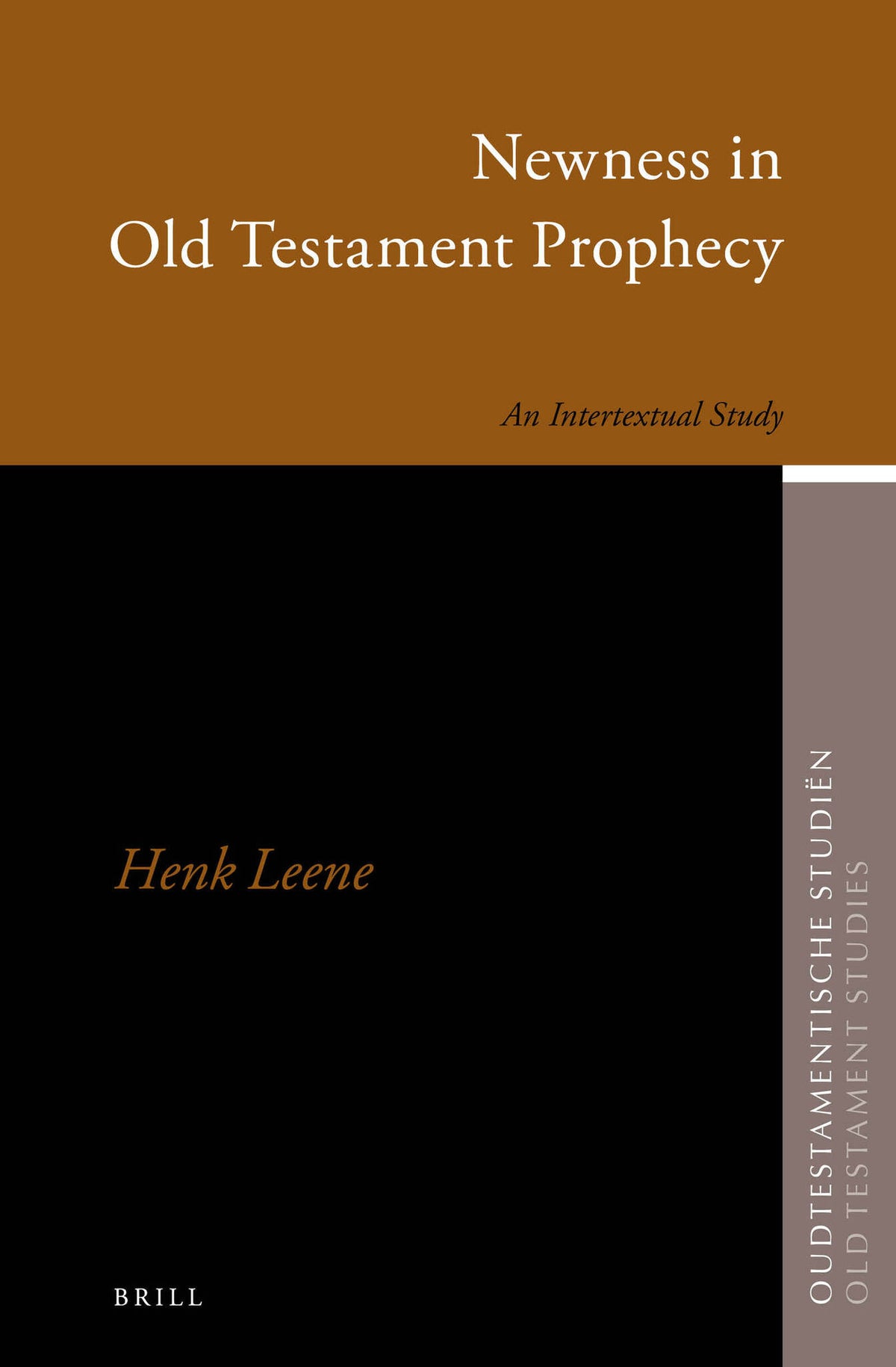 Cover image for Newness in Old Testament Prophecy ISBN 9789004263086