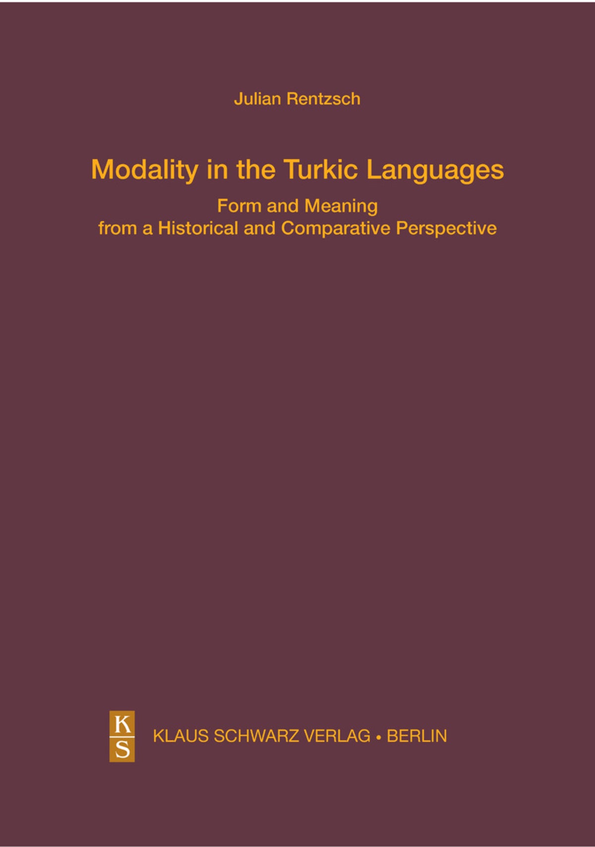 Cover image for Modality in the Turkic Languages ISBN 9783879974474