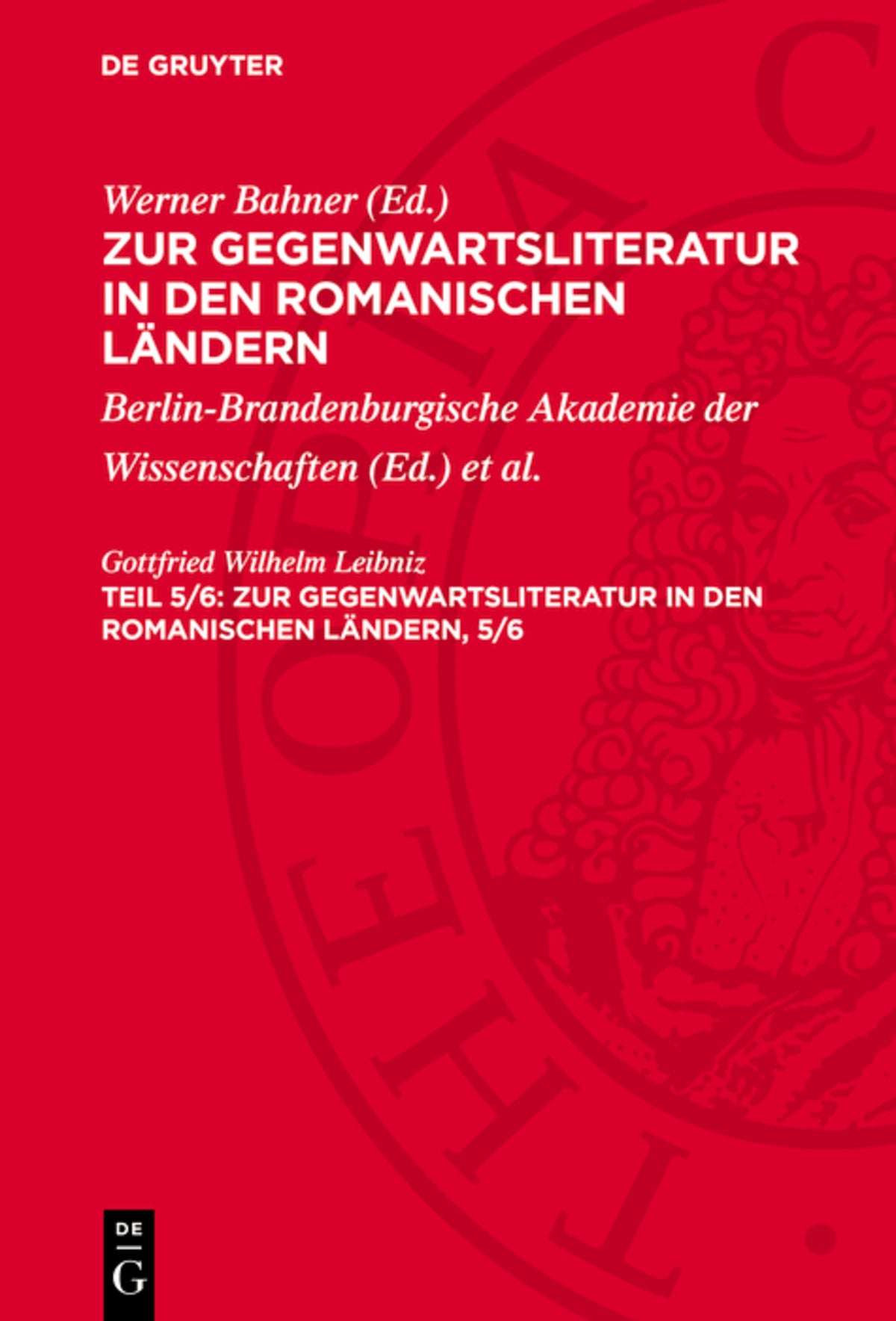 Zur Gegenwartsliteratur in den romanischen Ländern. Teil 5/6