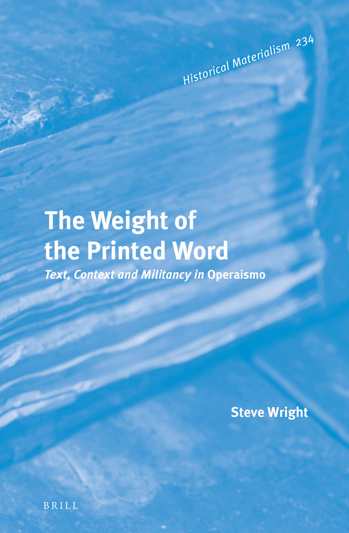 Cover image for The Weight of the Printed Word ISBN 9789004471535