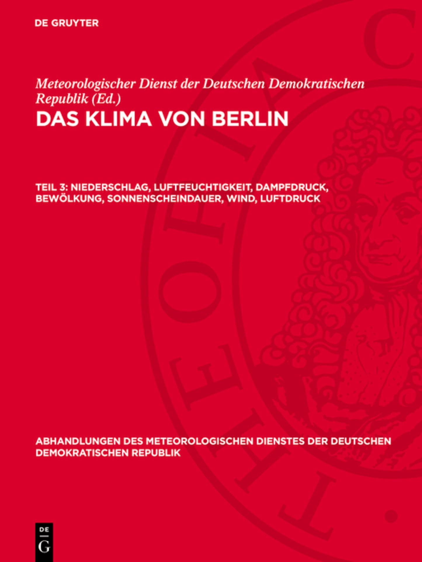 Niederschlag, Luftfeuchtigkeit, Dampfdruck, Bewölkung, Sonnenscheindauer, Wind, Luftdruck