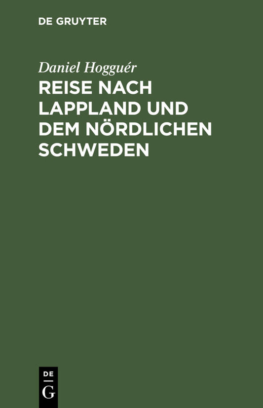 Reise nach Lappland und dem nördlichen Schweden