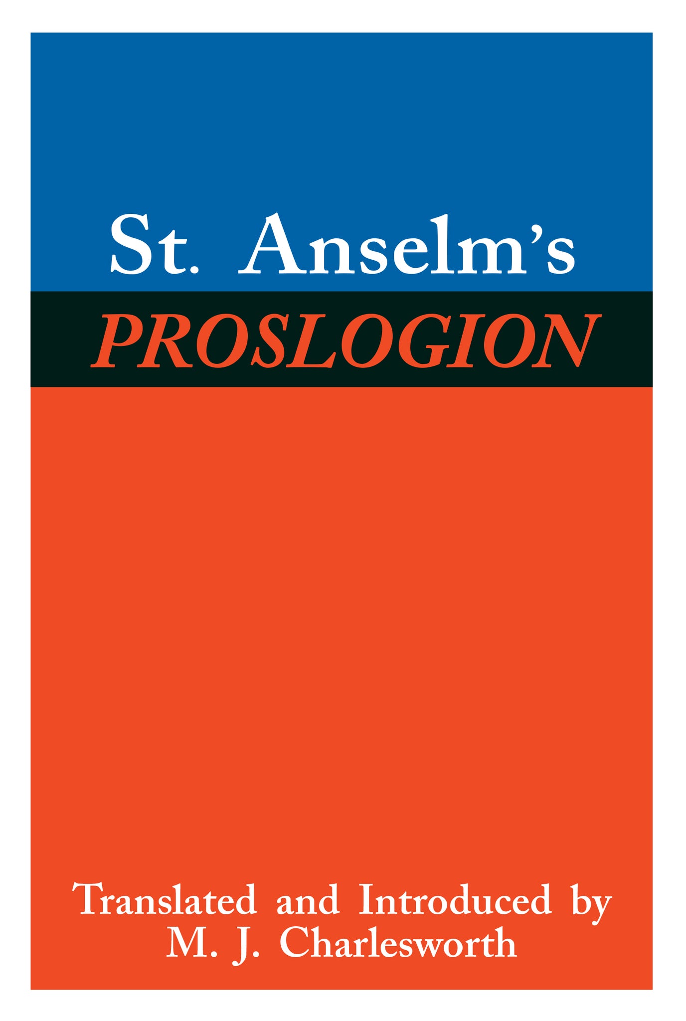 Cover image for St. Anselm’s Proslogion ISBN 9780268077037