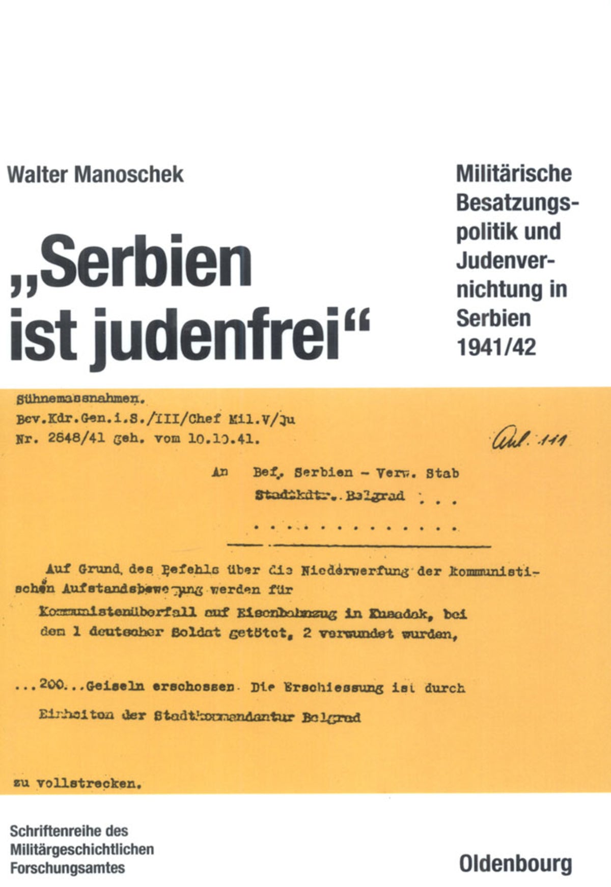 "Serbien ist judenfrei"