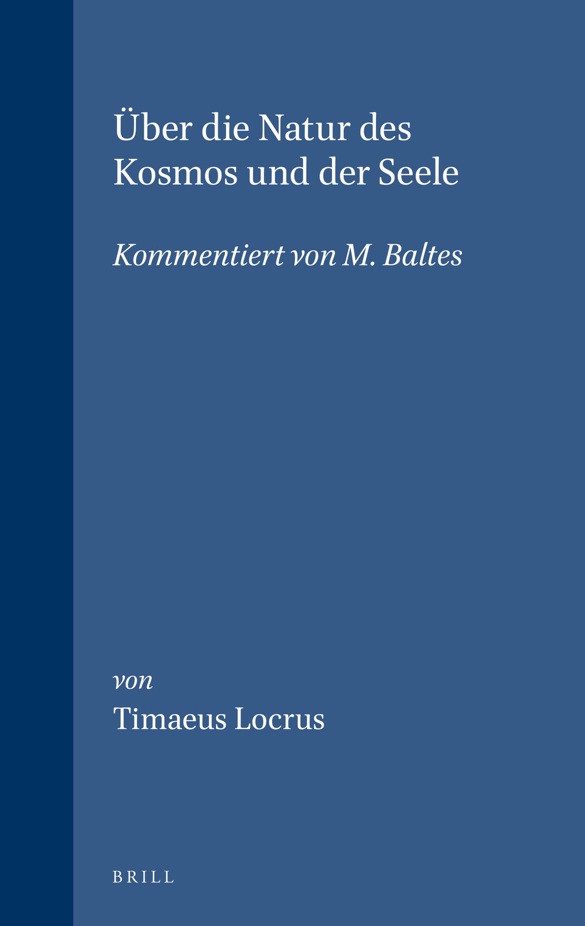 Über die Natur des Kosmos und der Seele