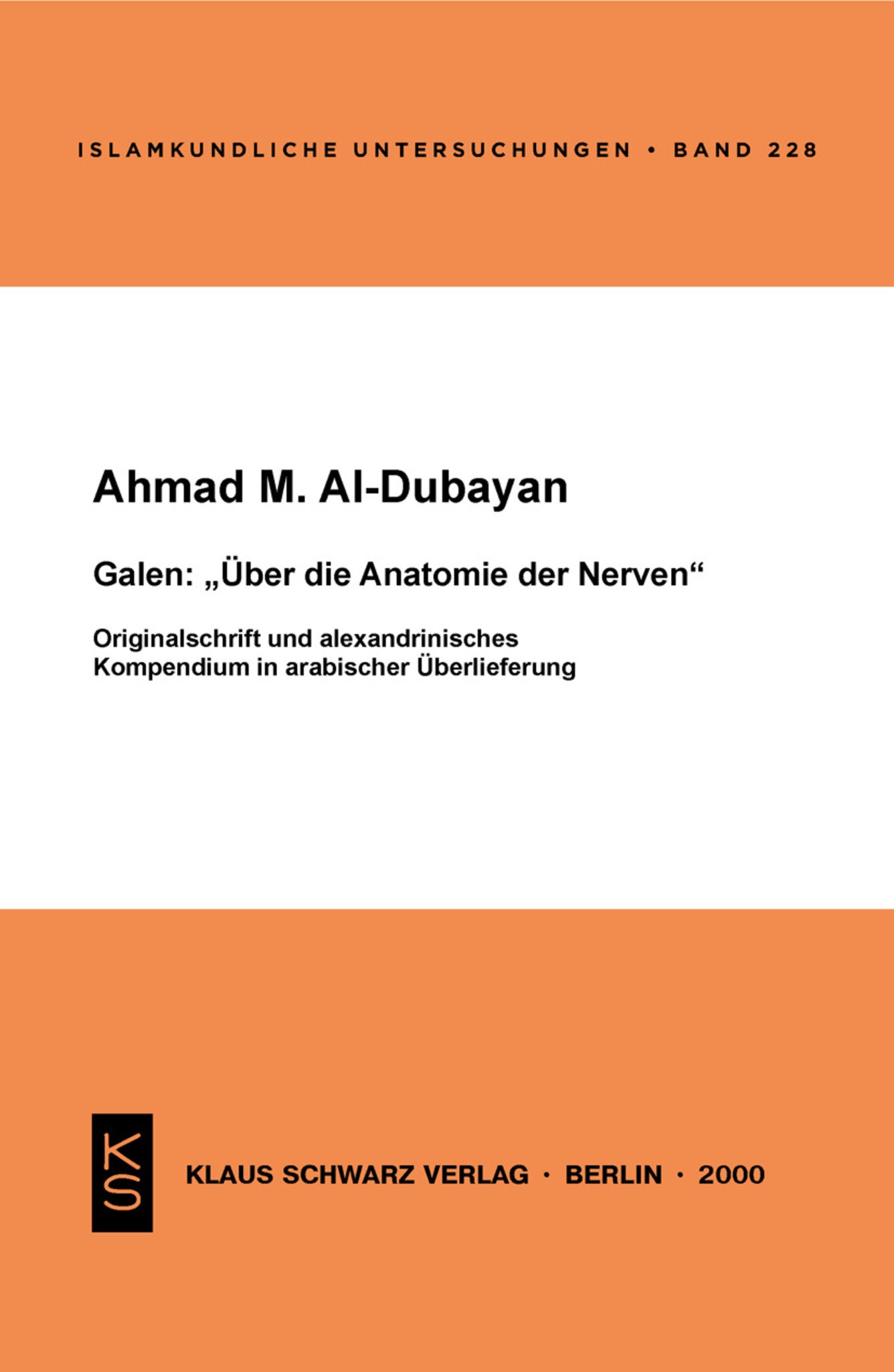 Galen: Über die Anatomie der Nerven