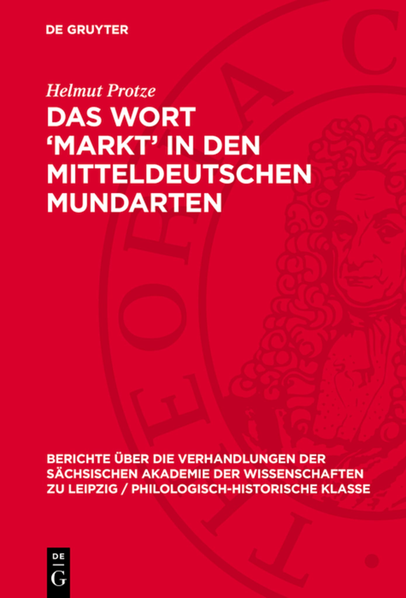 Das Wort ‘Markt’ in den mitteldeutschen Mundarten