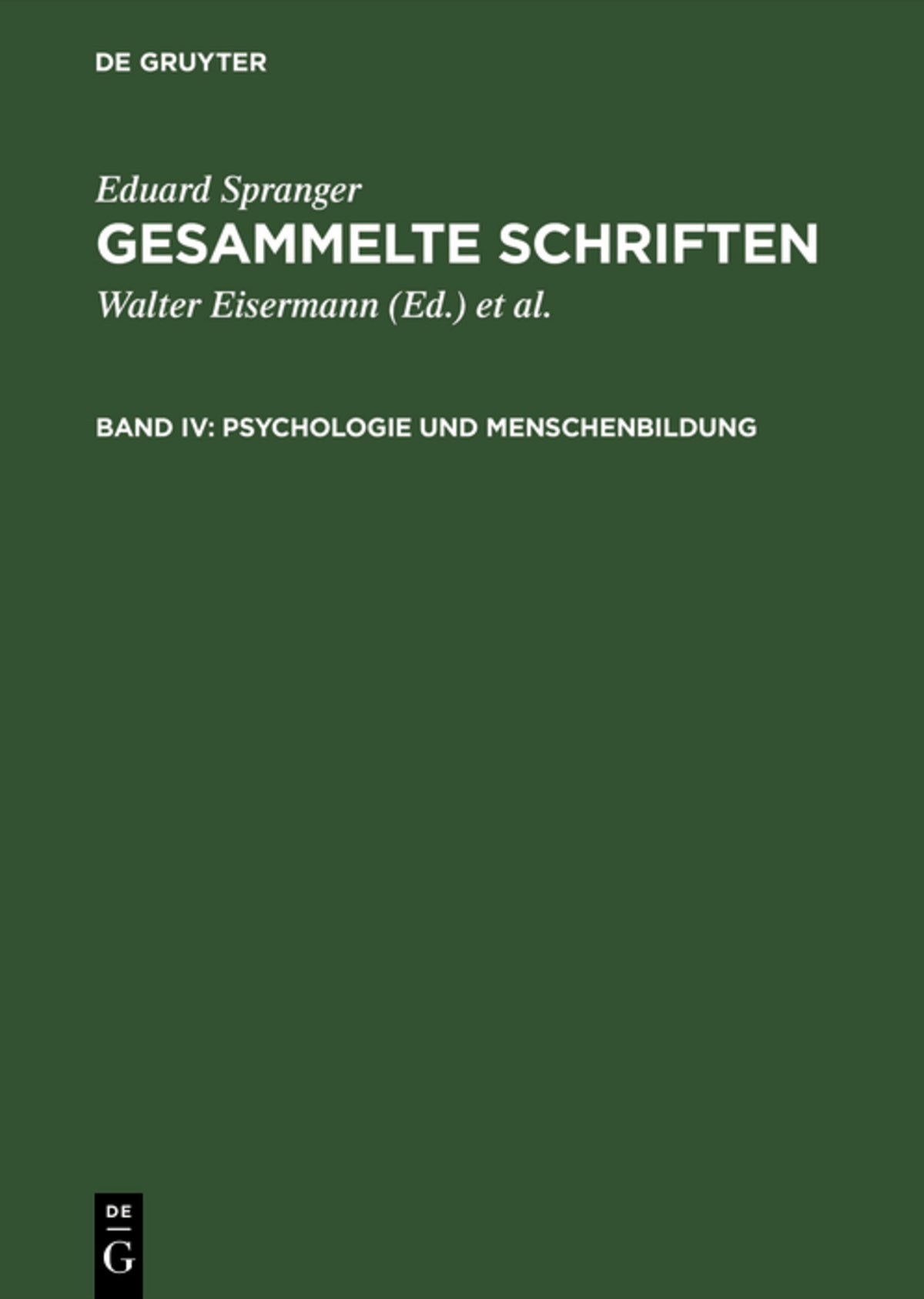 Cover image for Psychologie und Menschenbildung ISBN 9783484701069