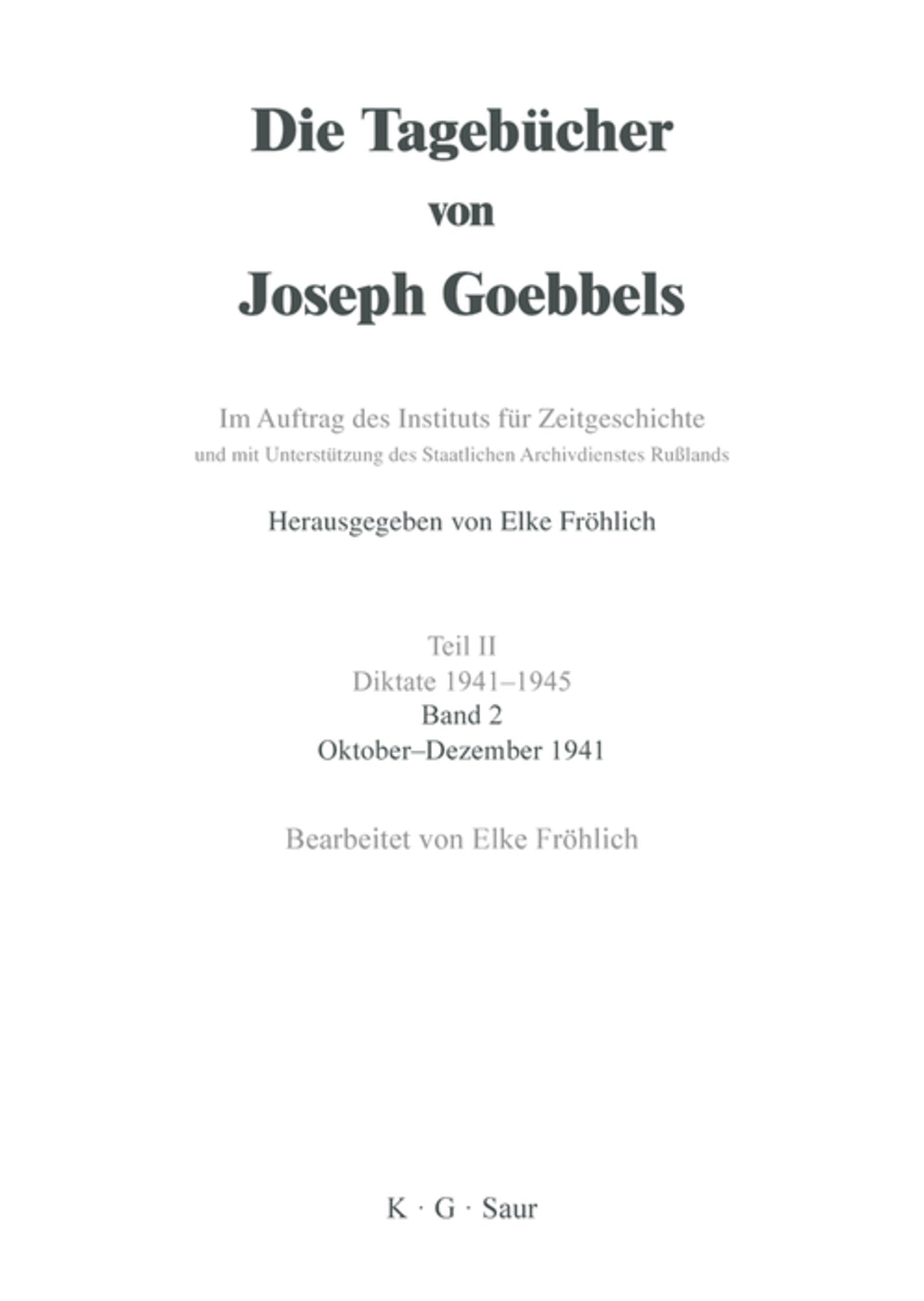 Oktober - Dezember 1941