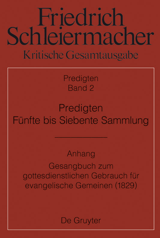 Predigten. Fünfte bis Siebente Sammlung (1826-1833)