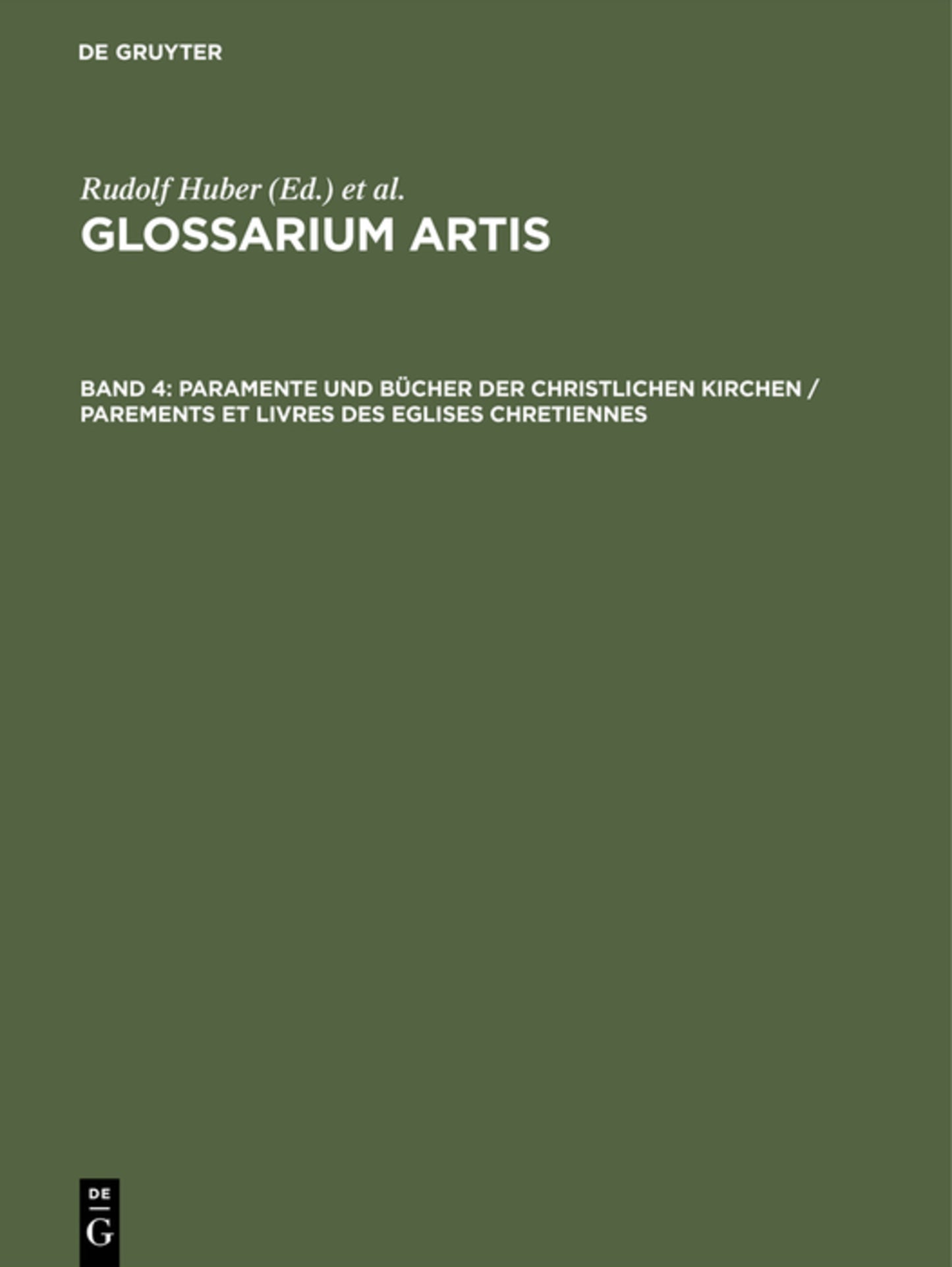 Paramente und Bücher der christlichen Kirchen / Parements et Livres des Eglises Chretiennes